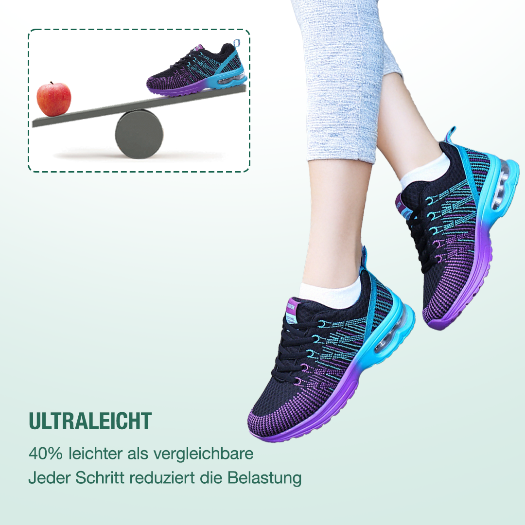 Hildaschritt Orthopädische Schuhe - Schwarz Lila  - By Qivii