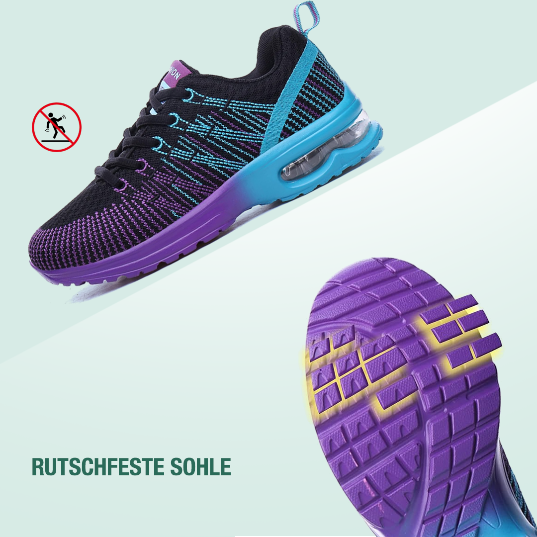 Hildaschritt Orthopädische Schuhe - Schwarz Lila  - By Qivii