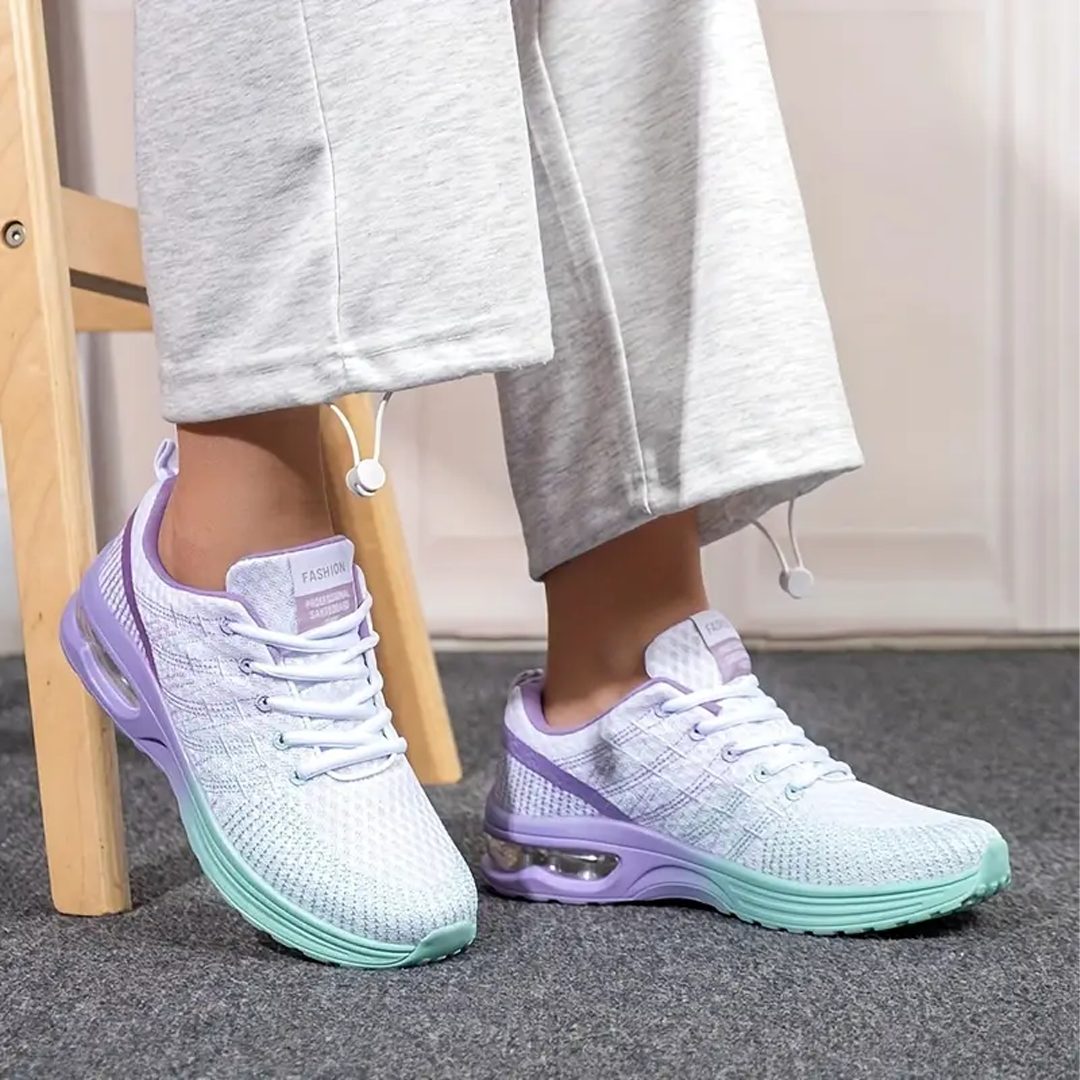 Hildaschritt Orthopädische Schuhe - Violett Türkis  - By Qivii