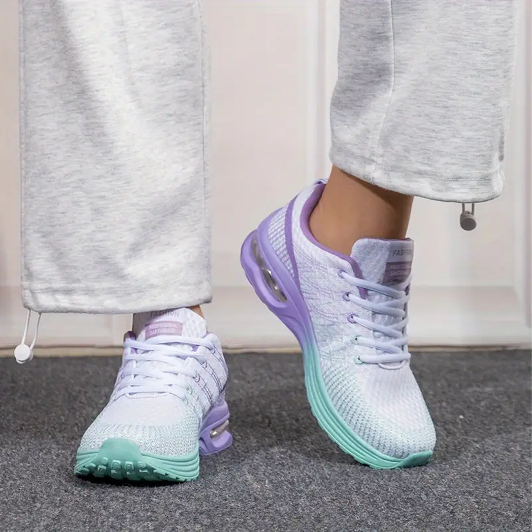 Hildaschritt Orthopädische Schuhe - Violett Türkis  - By Qivii