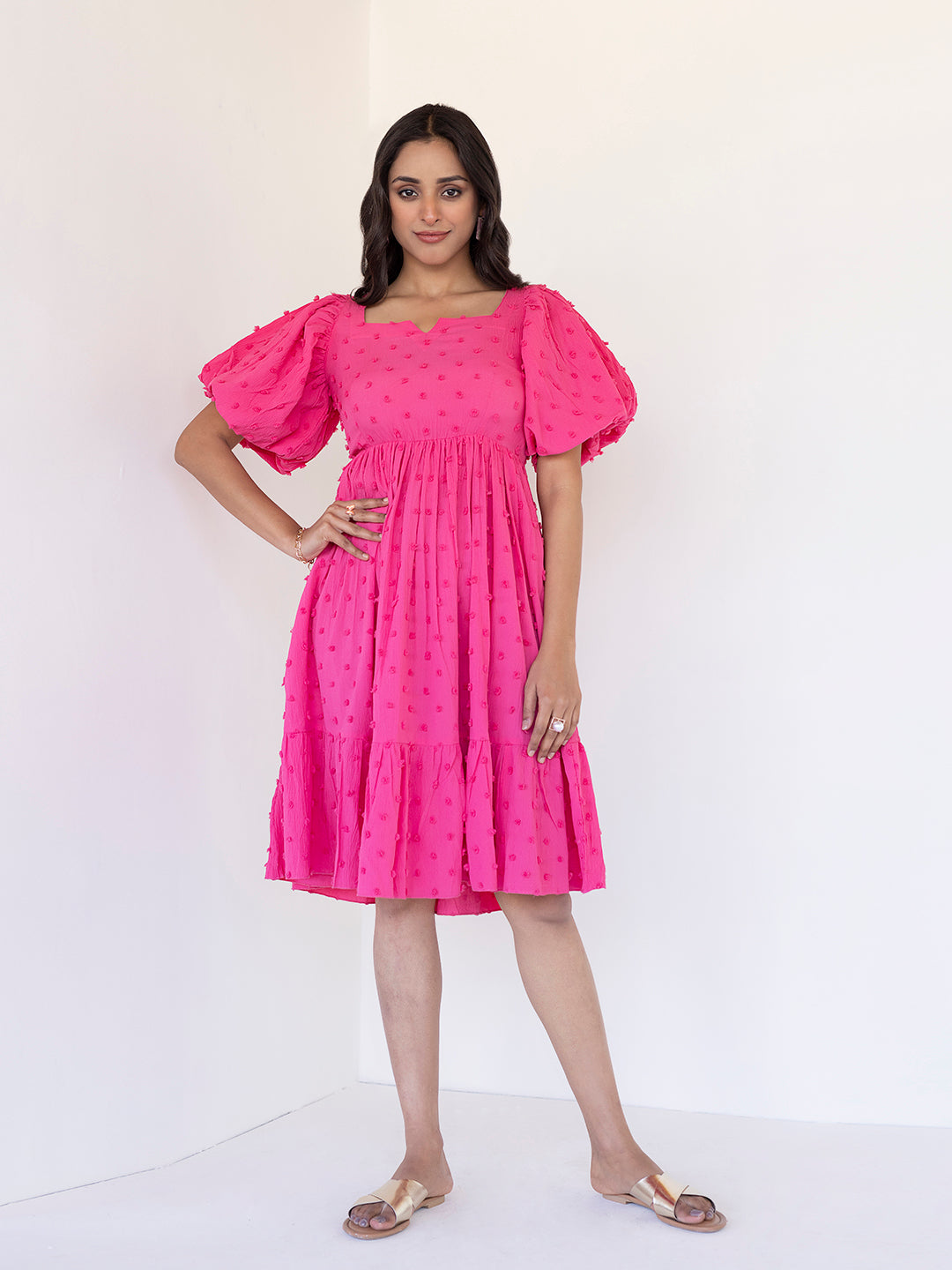 Honeysuckle Bow Dress  - By Ragavi - qivii