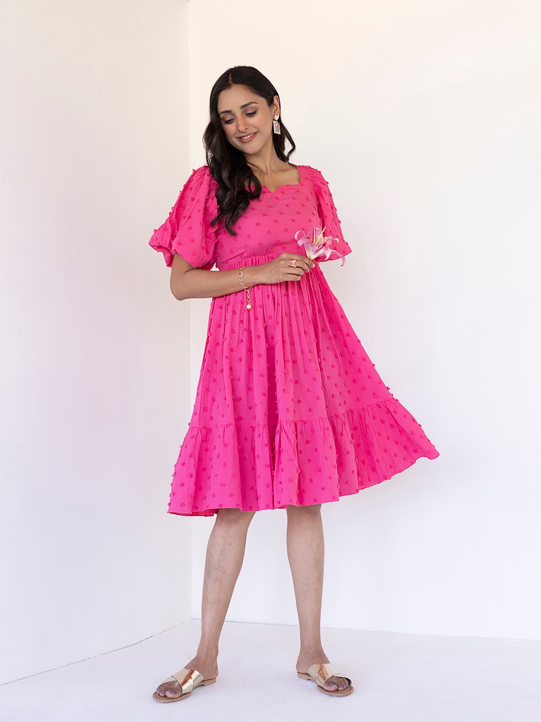 Honeysuckle Bow Dress  - By Ragavi - qivii