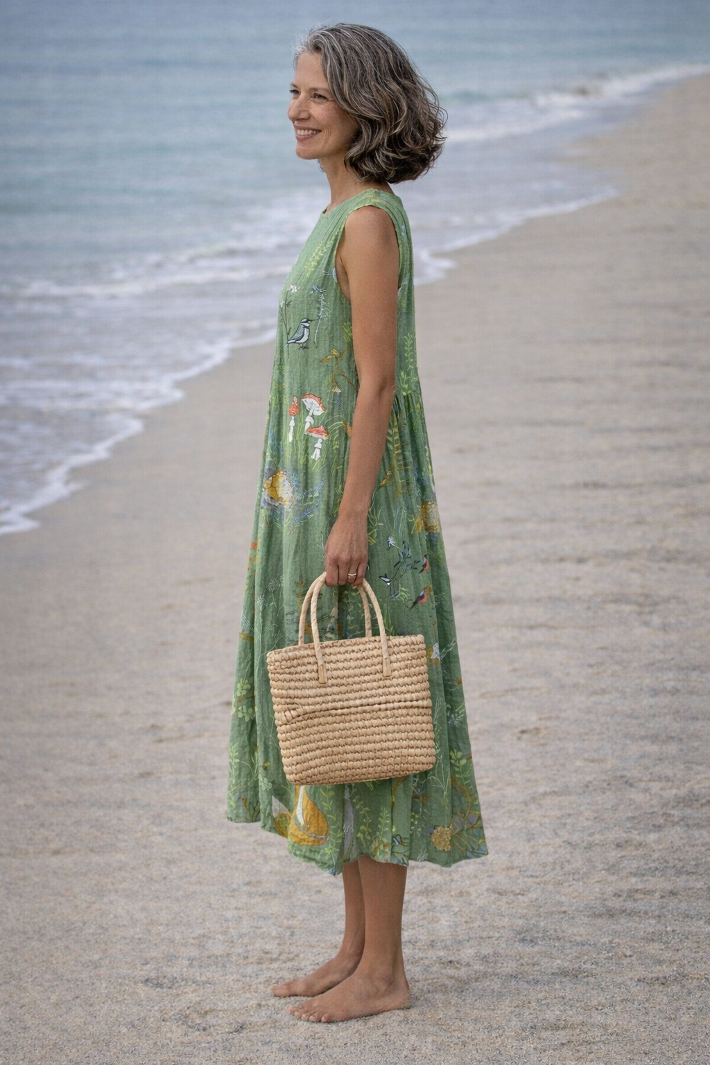 Esperanza | Midi-jurk in bosstijl  - By Qivii