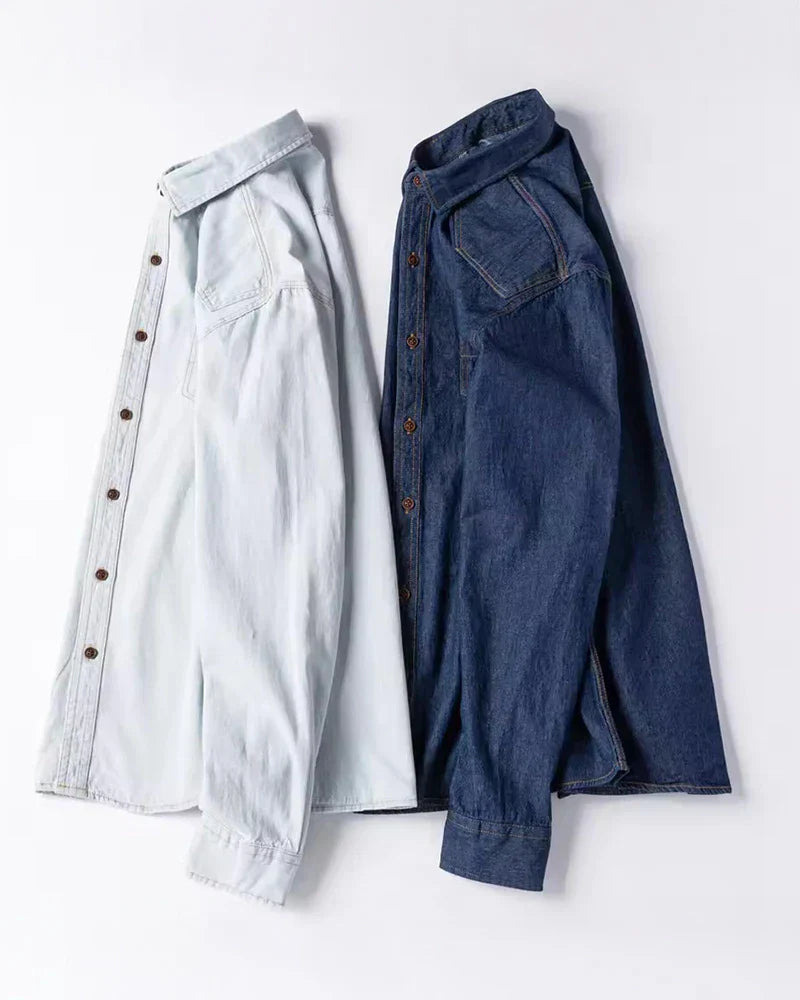 Naismith | Essentiële Denim Overhemd  - By Qivii