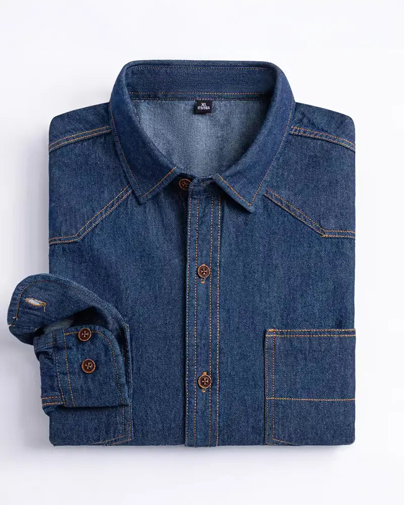 Naismith | Essentiële Denim Overhemd  - By Qivii