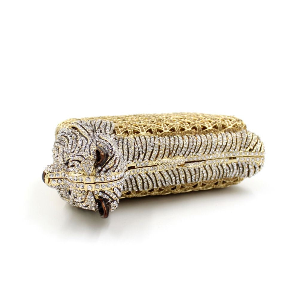 Golden Guardian Crystal Clutch  - By Qivii