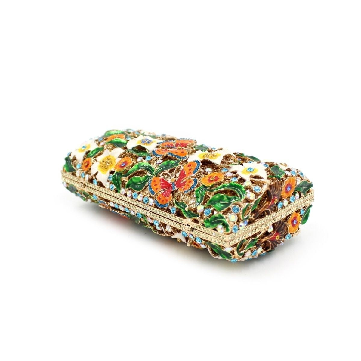 Butterfly Garden Crystal Clutch  - By Qivii