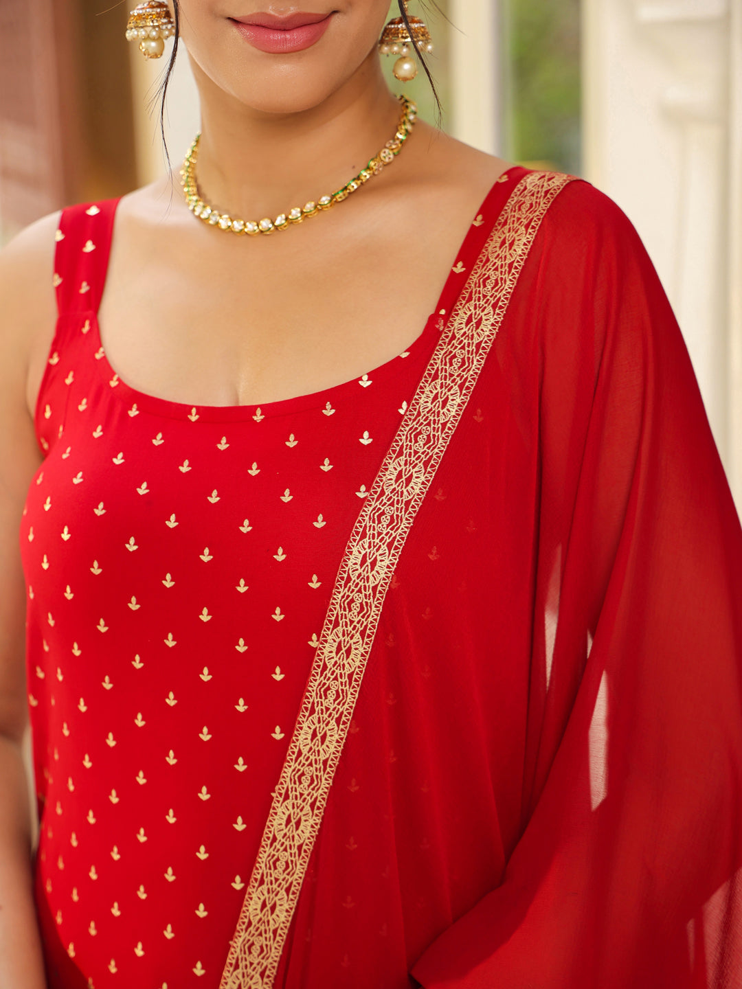 Maroon Rayon Foil Printed Straight Kurta Set - qivii