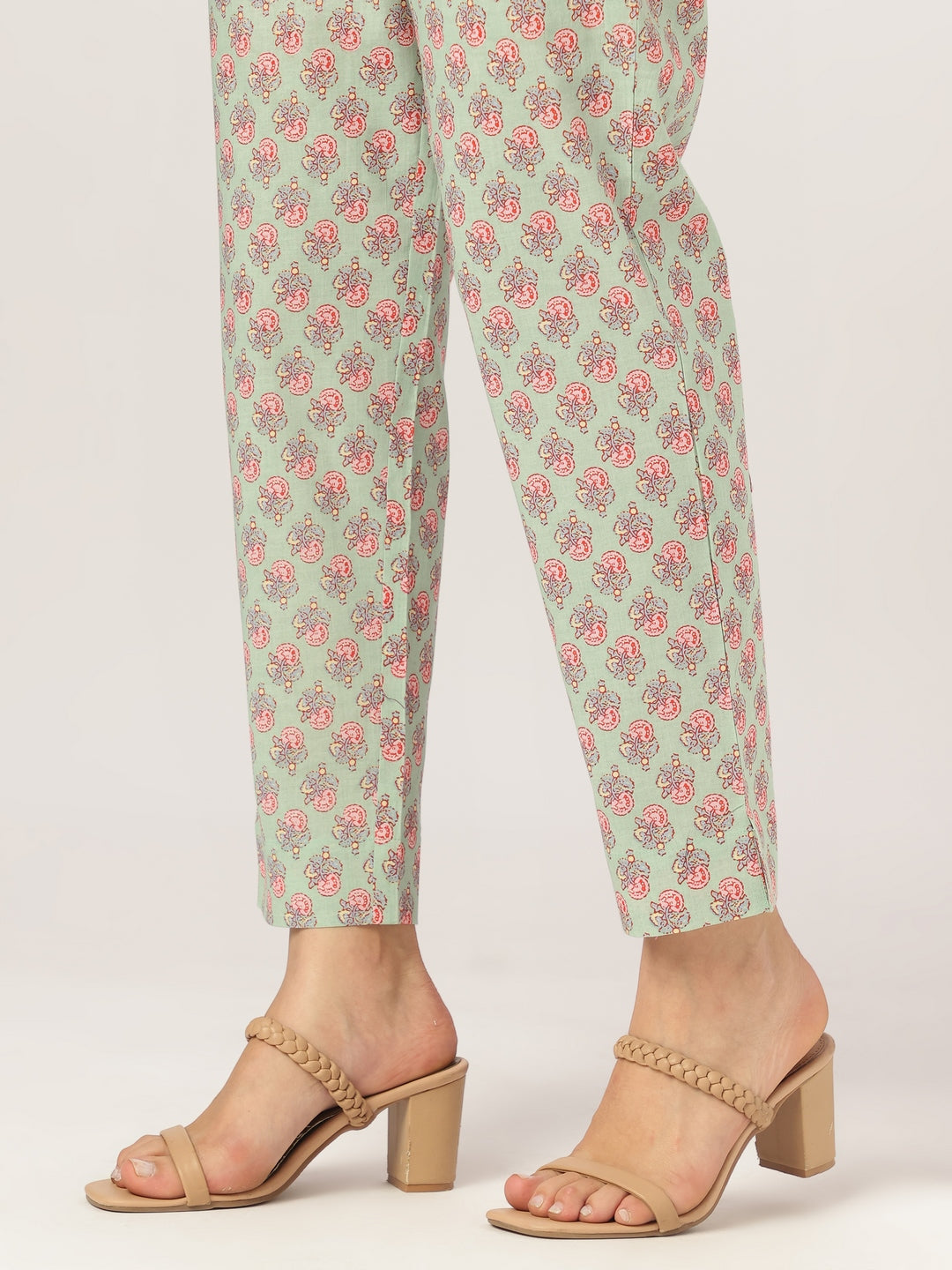 Aqua Pure Cotton Floral Printed A-line Kurta Set - qivii