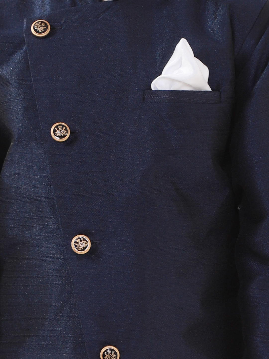 VASTRAMAY Navy Blue Baap Beta Combo Set