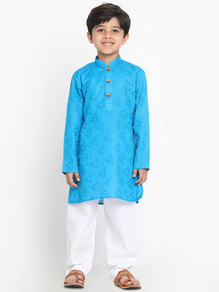 Vastramay Boys Self Design Kurta and Pyjama Set