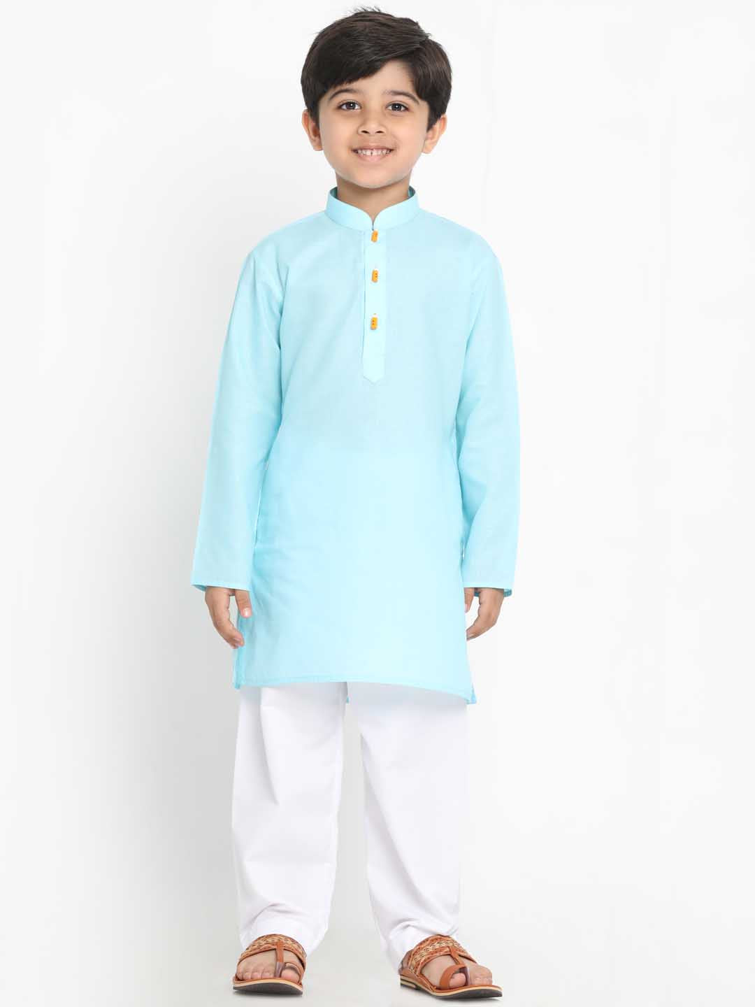 Vastramay Boys Cotton Kurta and Pyjama Set