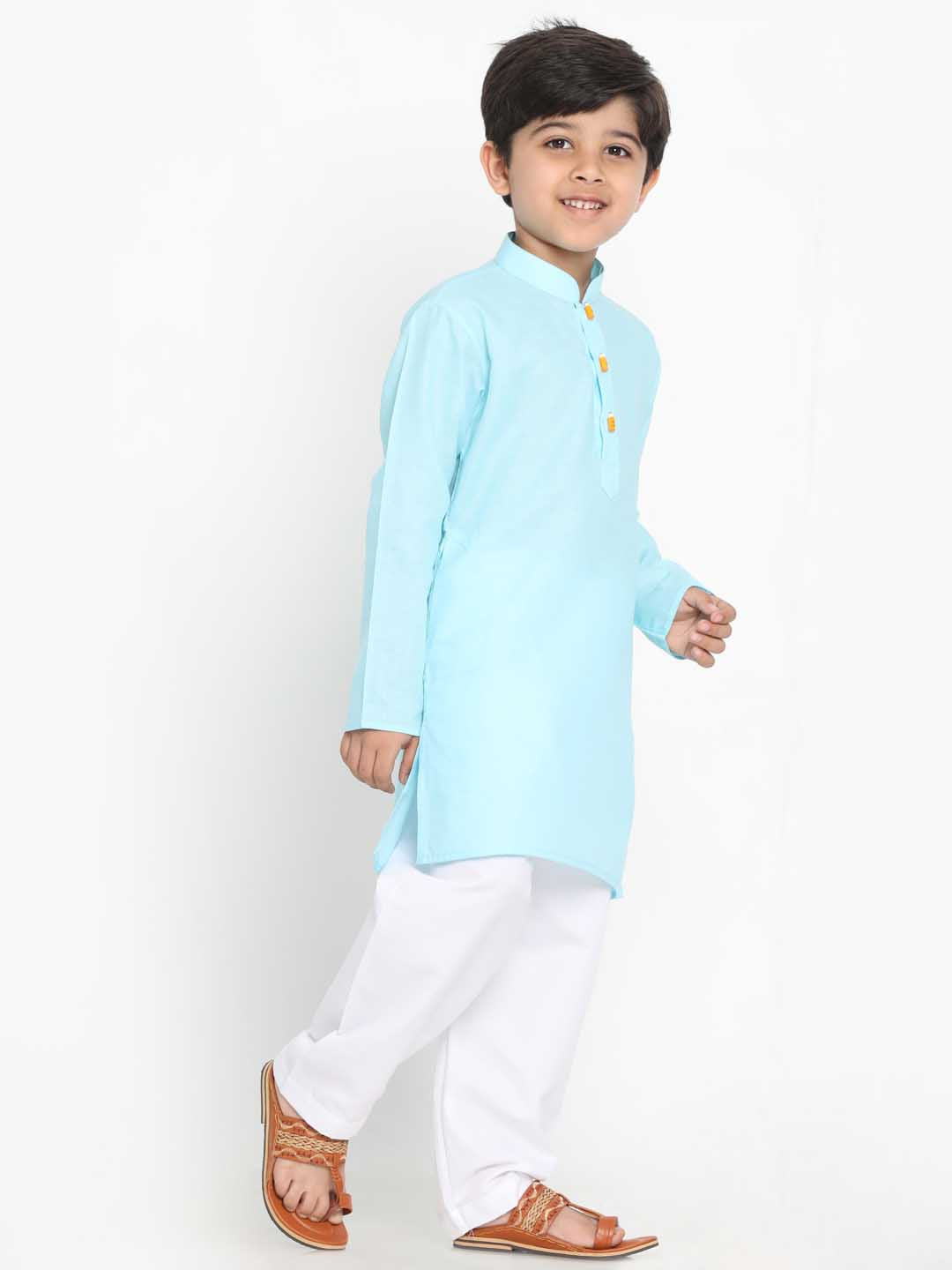 Vastramay Boys Cotton Kurta and Pyjama Set