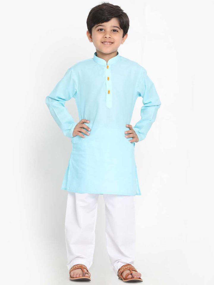 Vastramay Boys Cotton Kurta and Pyjama Set