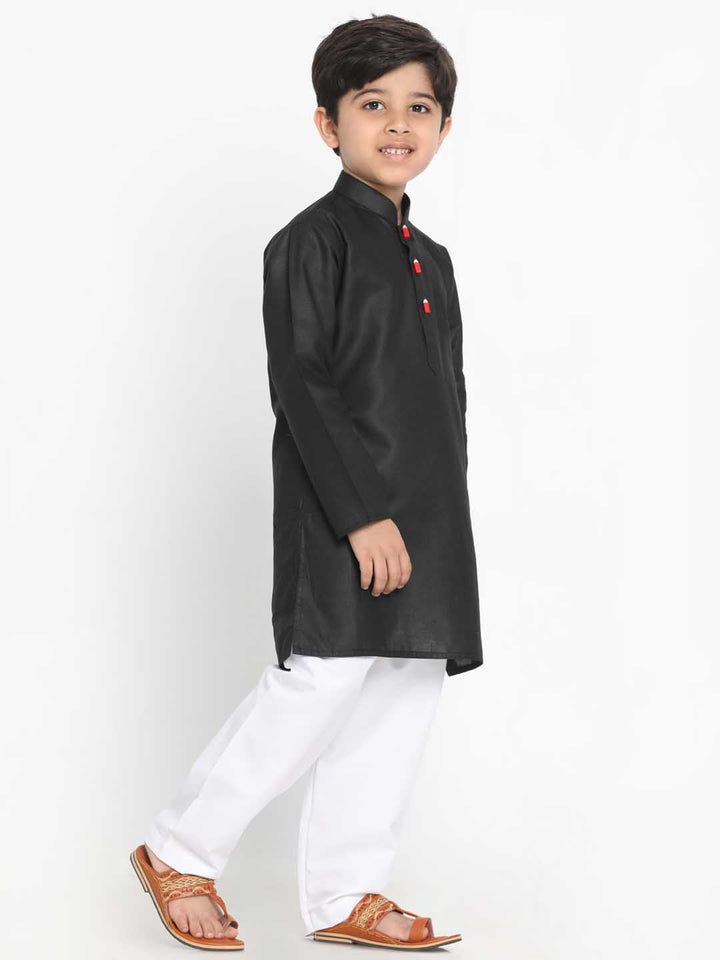 Vastramay Boy's Cotton Kurta and Pyjama Set