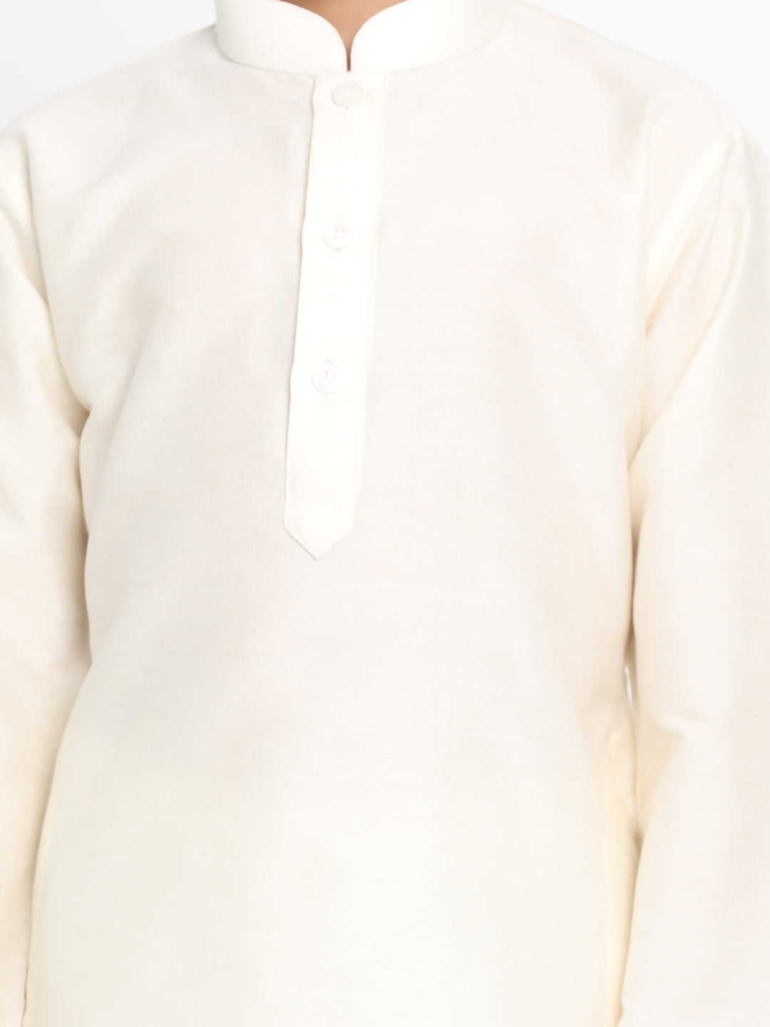 VASTRAMAY Boys Cream-Coloured Kurta