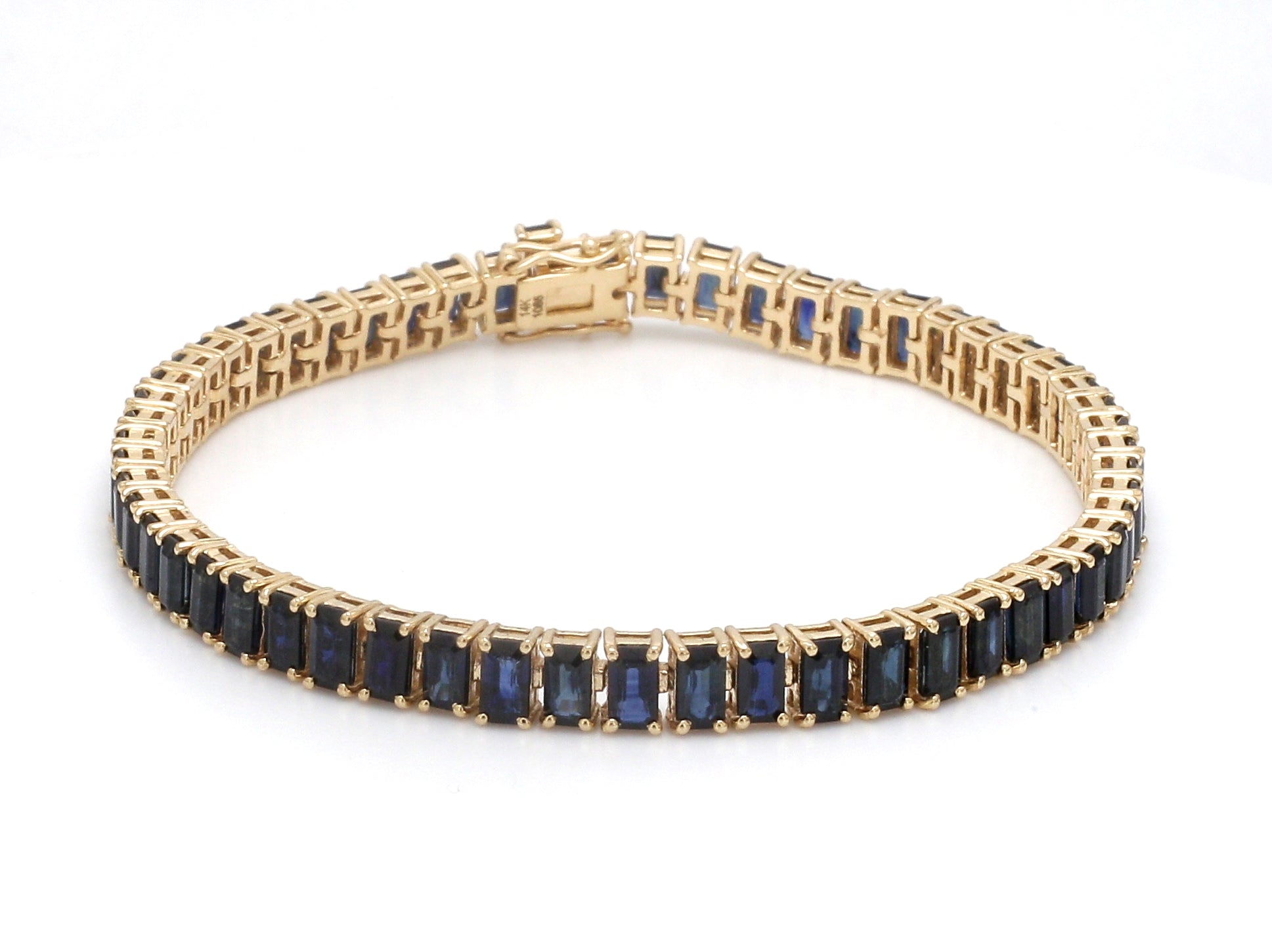 JPBRC-1085/8559 Blue Sapphire Oval Bracelet