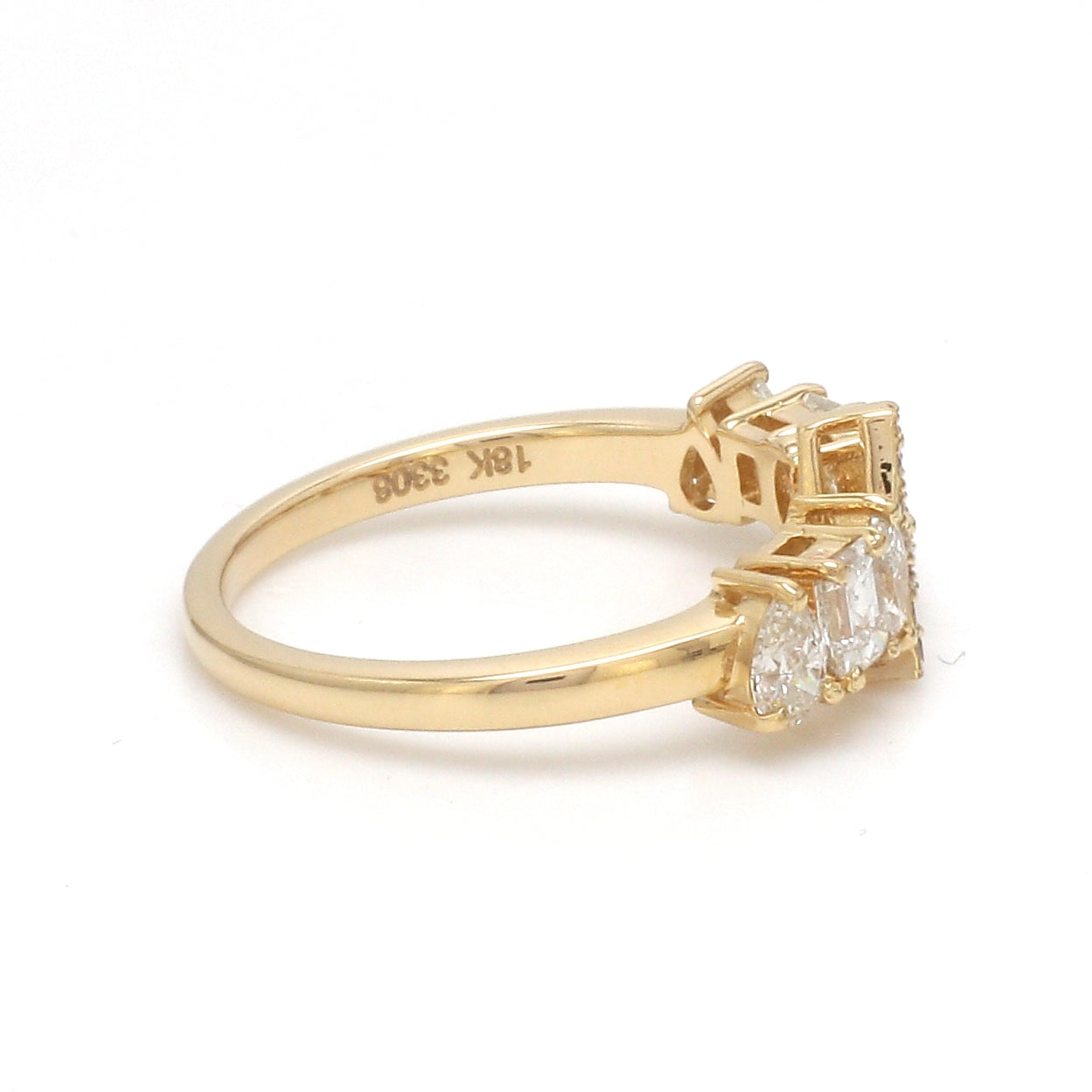 JPRG-3308/8458 Diamond A Letter Ring