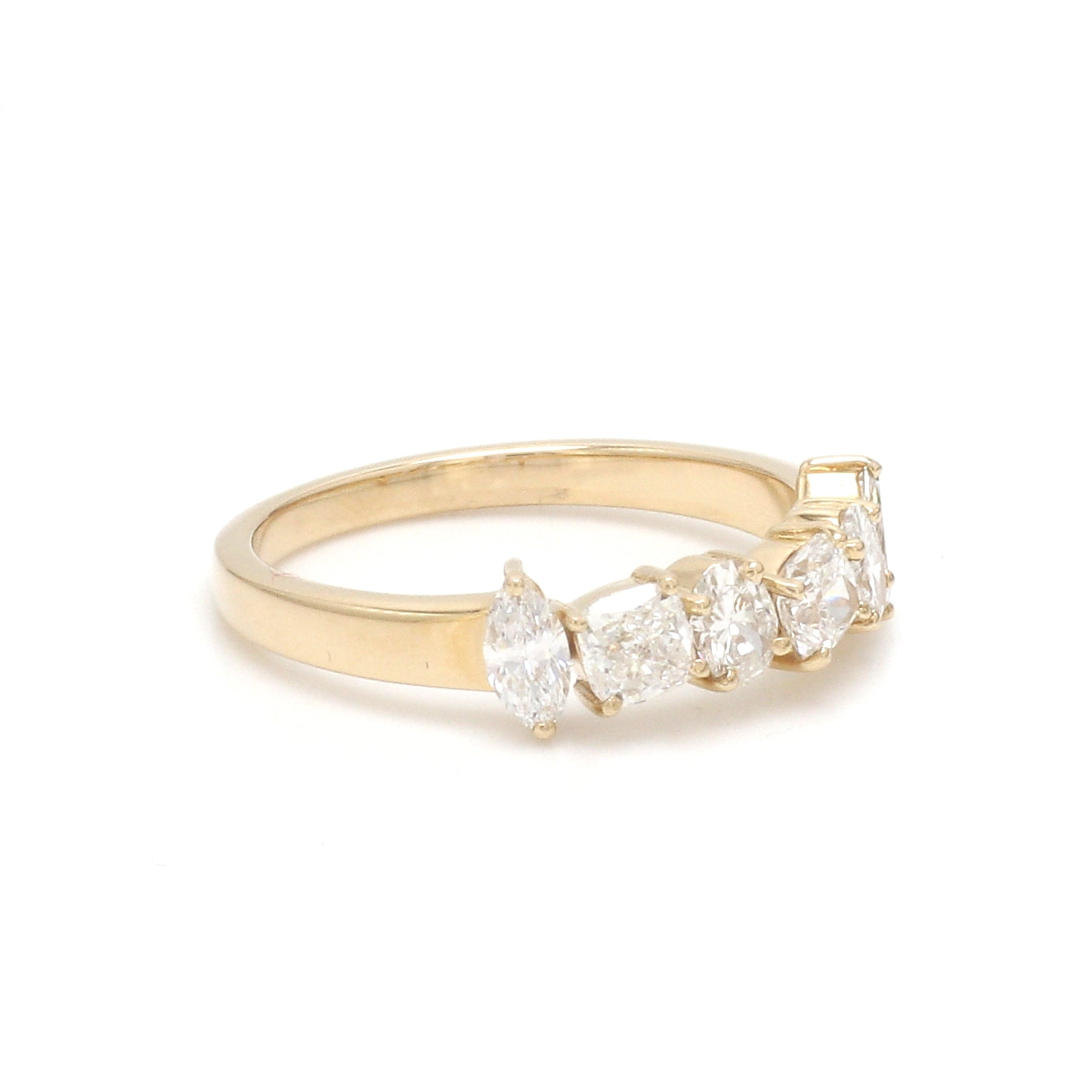 JPRG-3468/8854 Lab Grown Diamond Mix Shape Half Ring