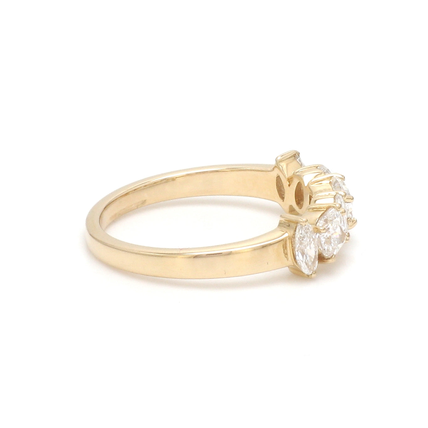 JPRG-3468/8854 Lab Grown Diamond Mix Shape Half Ring