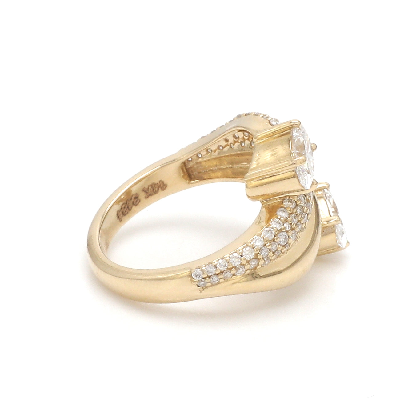 JPRG-3484/8897 Lab Grown Diamond Oval Round Wave Ring