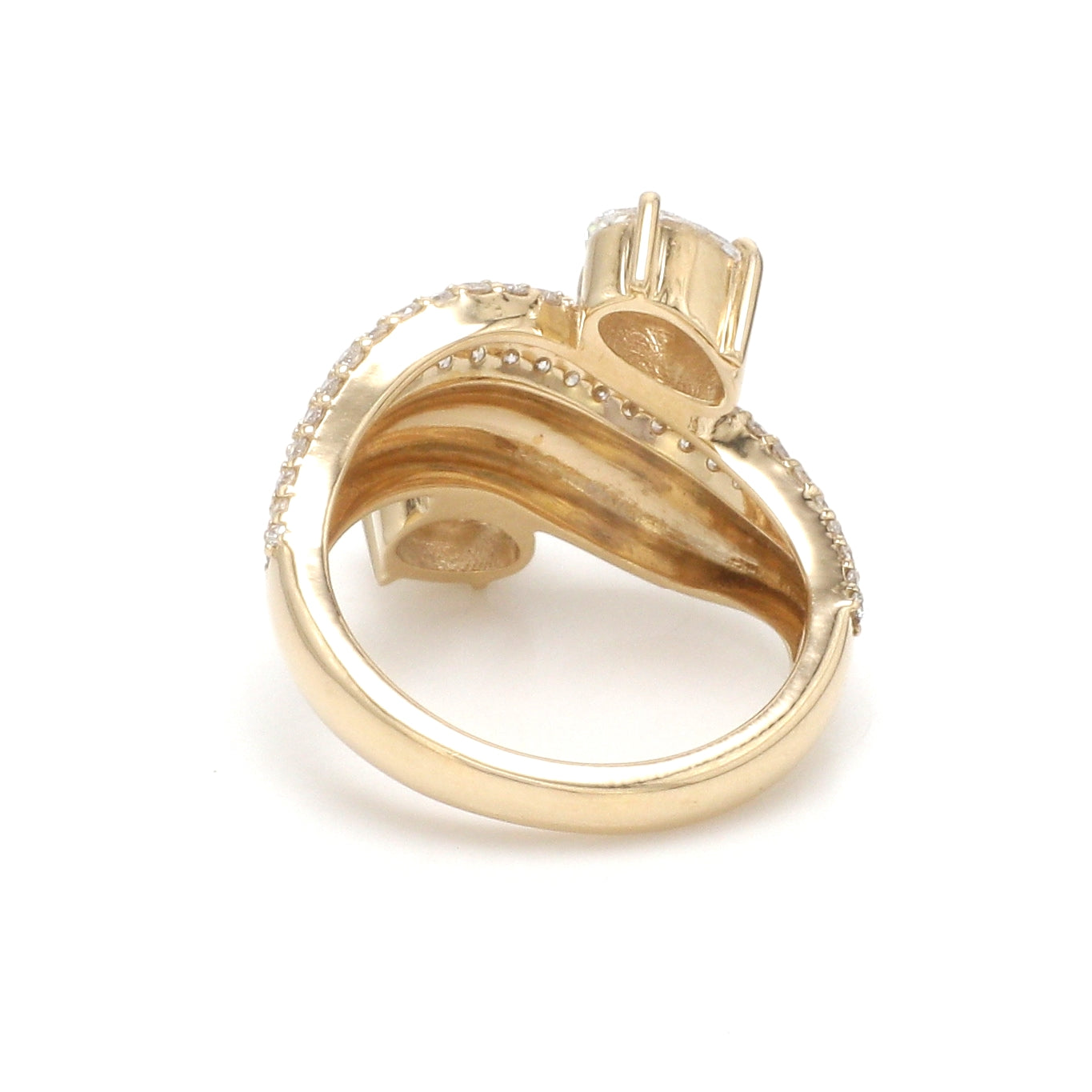 JPRG-3484/8897 Lab Grown Diamond Oval Round Wave Ring