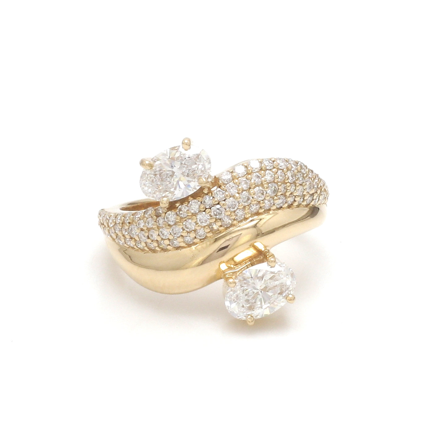 JPRG-3484/8897 Lab Grown Diamond Oval Round Wave Ring