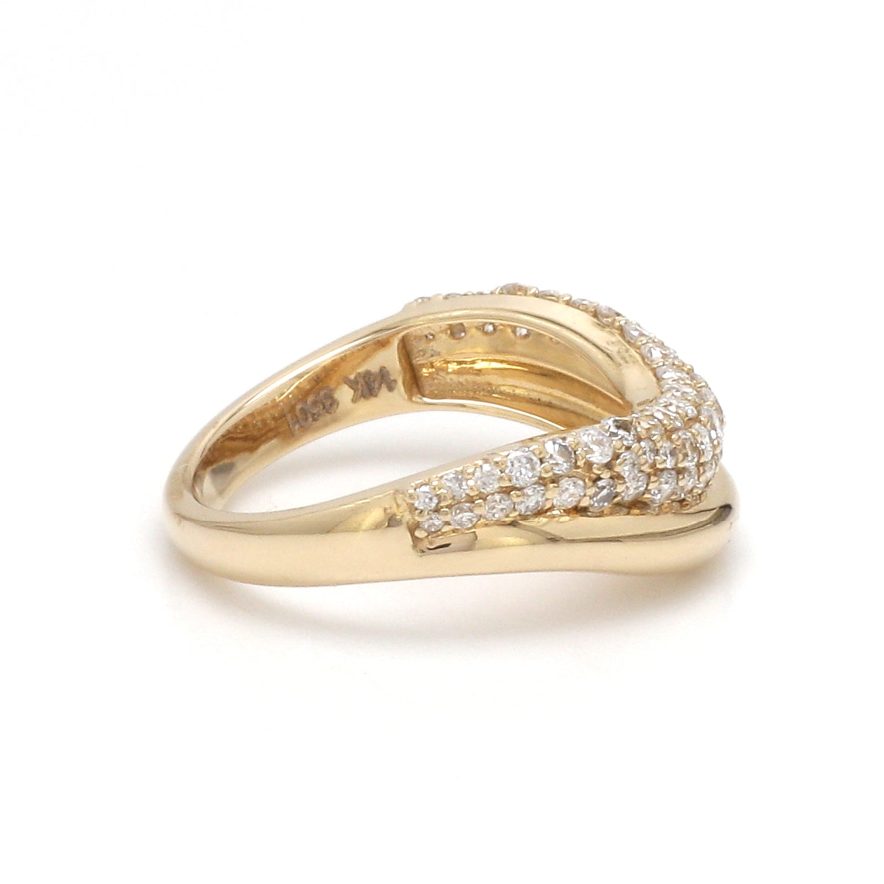 JPRG-3501/8922 Lab Grown Diamond Round Wave Ring