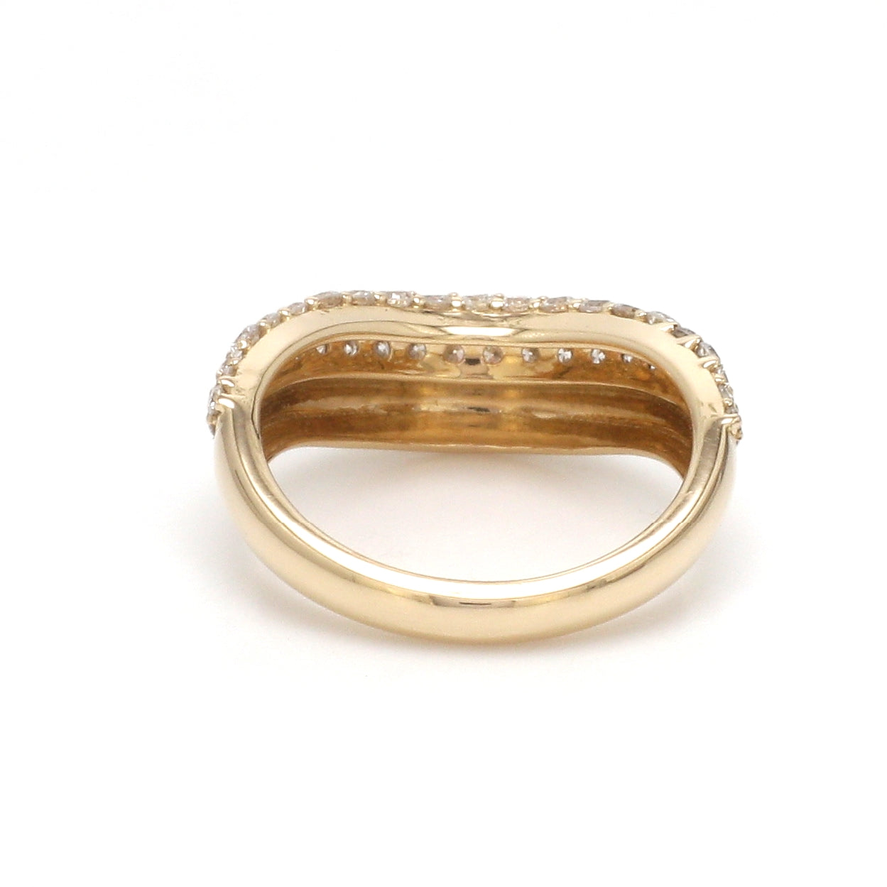 JPRG-3501/8922 Lab Grown Diamond Round Wave Ring