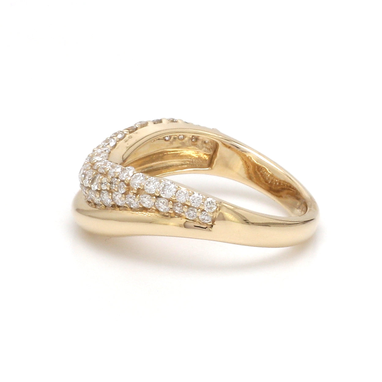 JPRG-3501/8922 Lab Grown Diamond Round Wave Ring