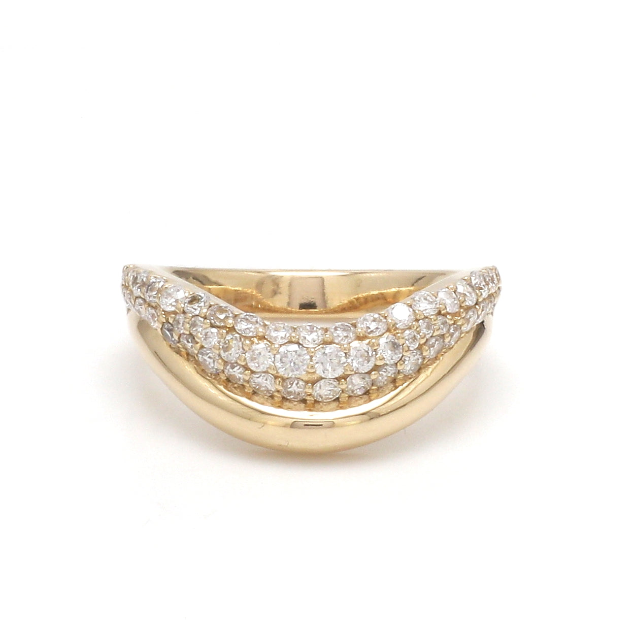 JPRG-3501/8922 Lab Grown Diamond Round Wave Ring