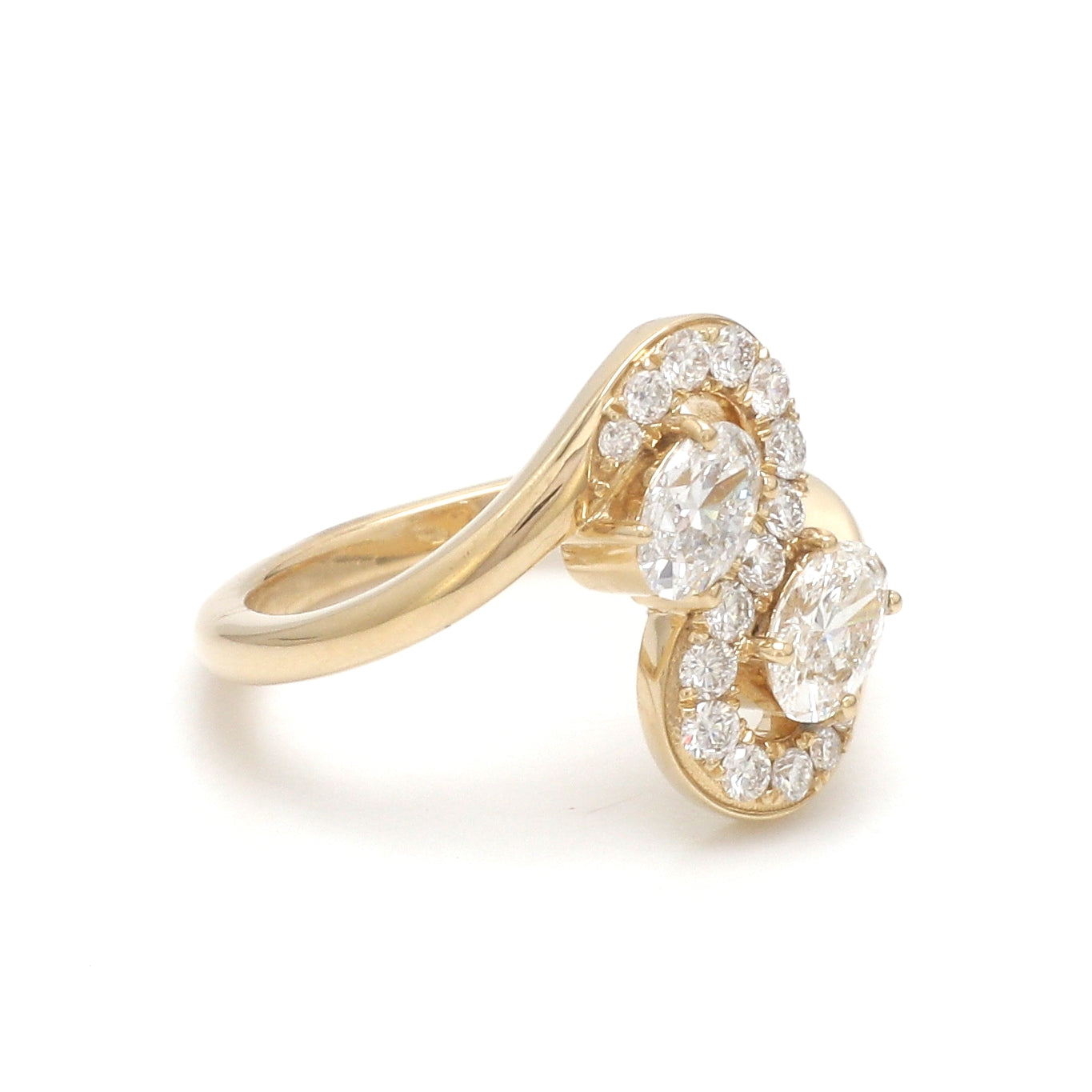 JPRG-3502/8923 Lab Grown Diamond Oval Wave Ring
