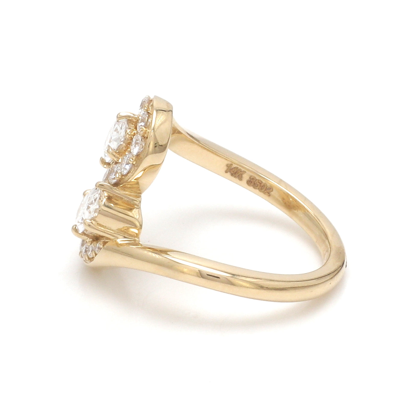 JPRG-3502/8923 Lab Grown Diamond Oval Wave Ring