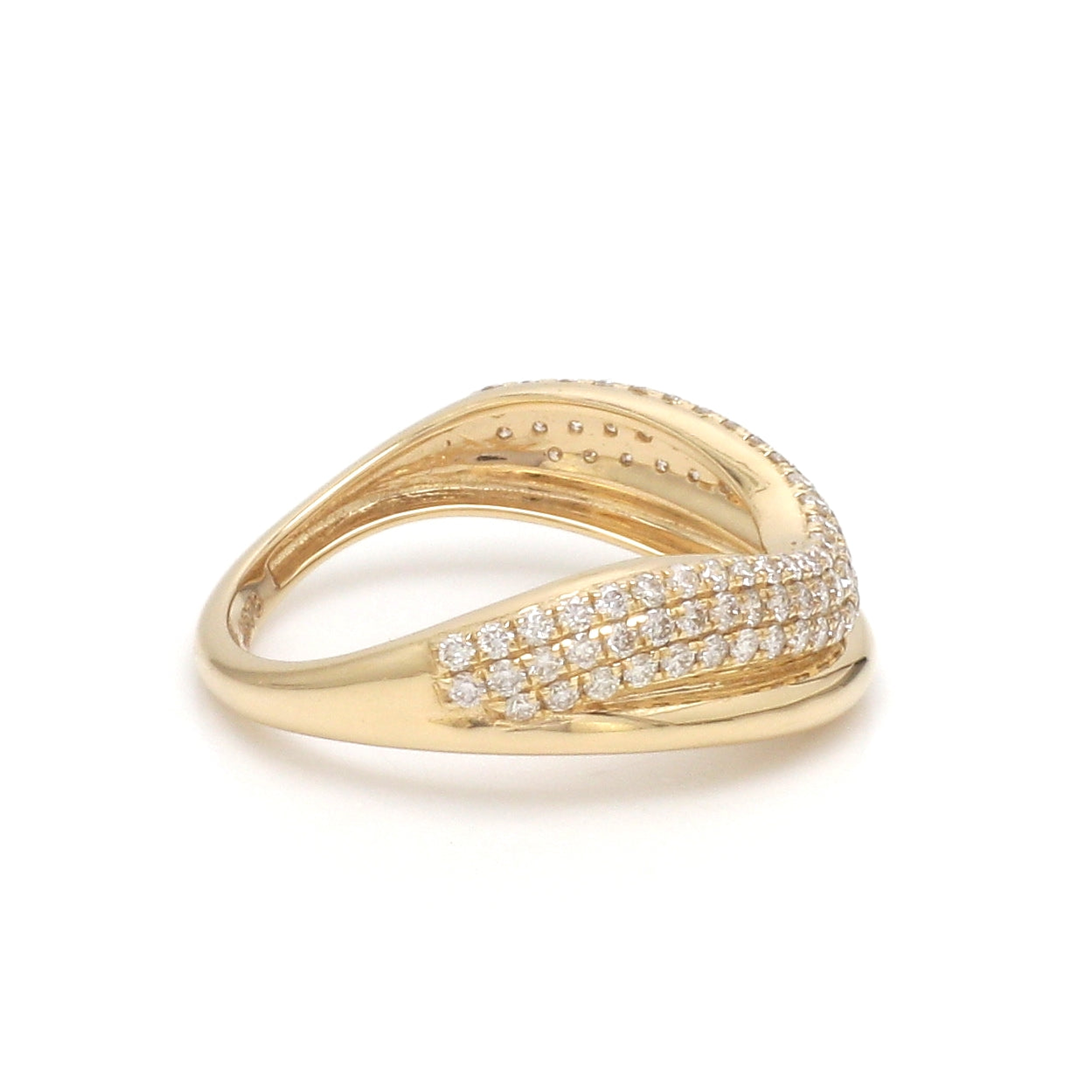 JPRG-3578/9088 Diamond Round Wave Ring