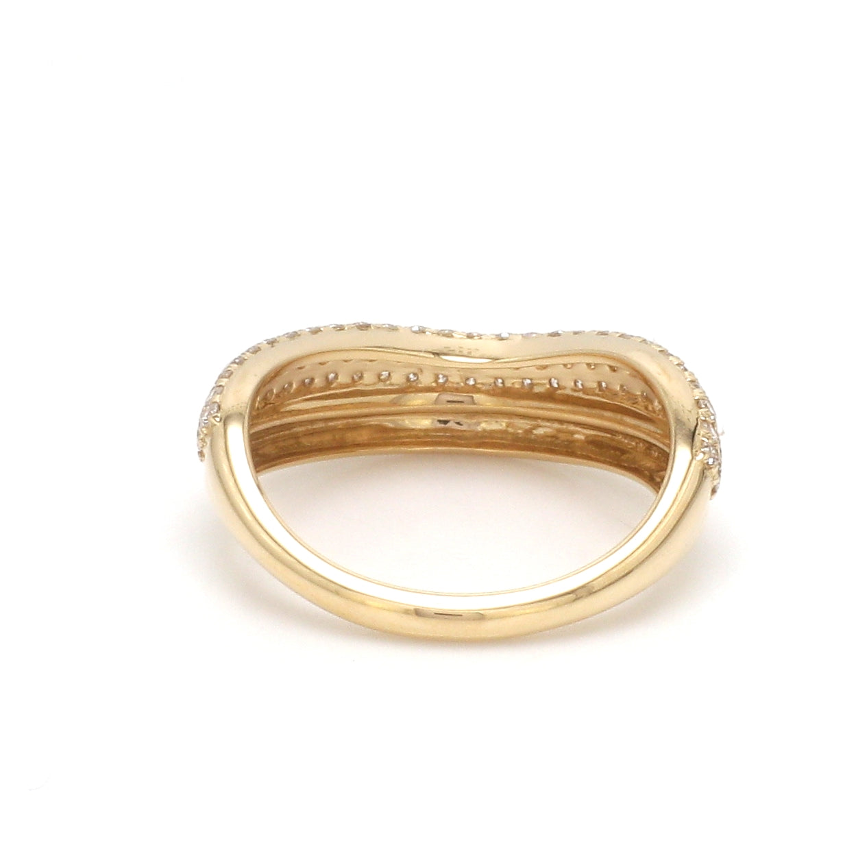 JPRG-3578/9088 Diamond Round Wave Ring