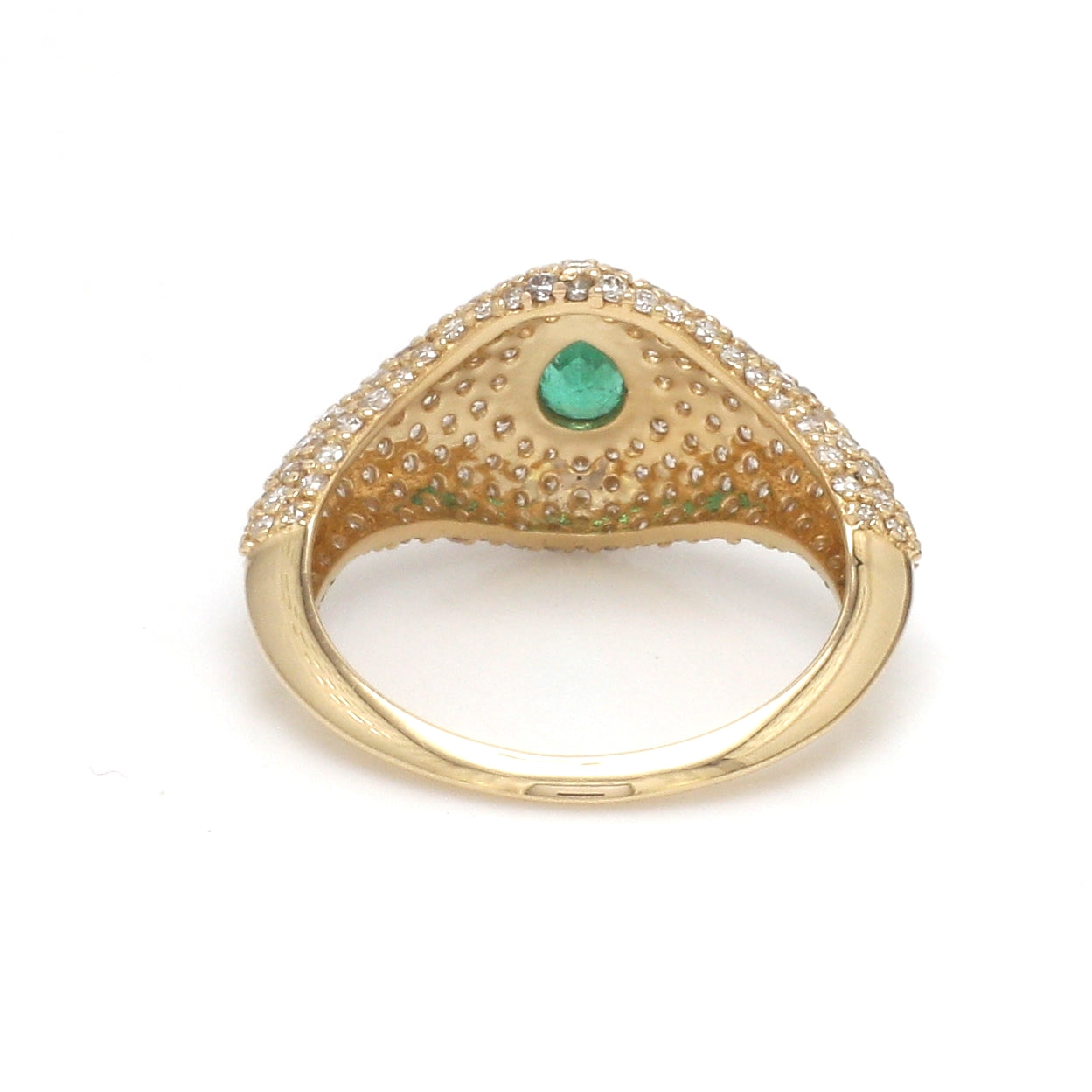 JPRG-3579/9089 Diamond Emerald Ring