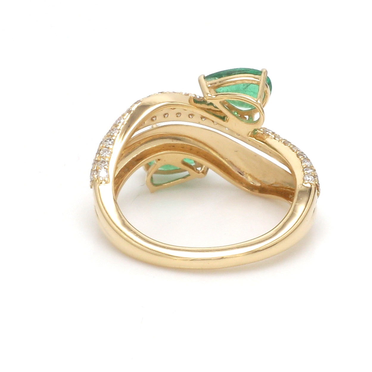 JPRG-3586/9095 Diamond Emerald Ring