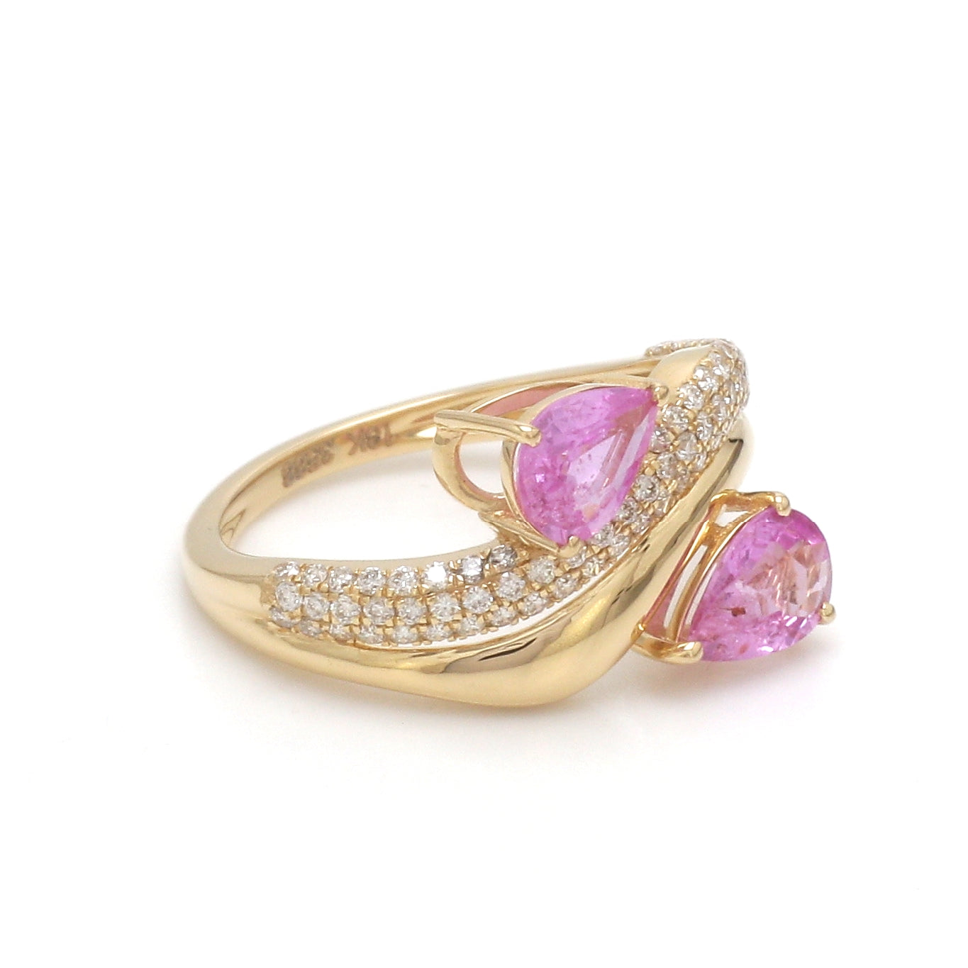 JPRG-3588/9097 Diamond Pink Sapphire Ring