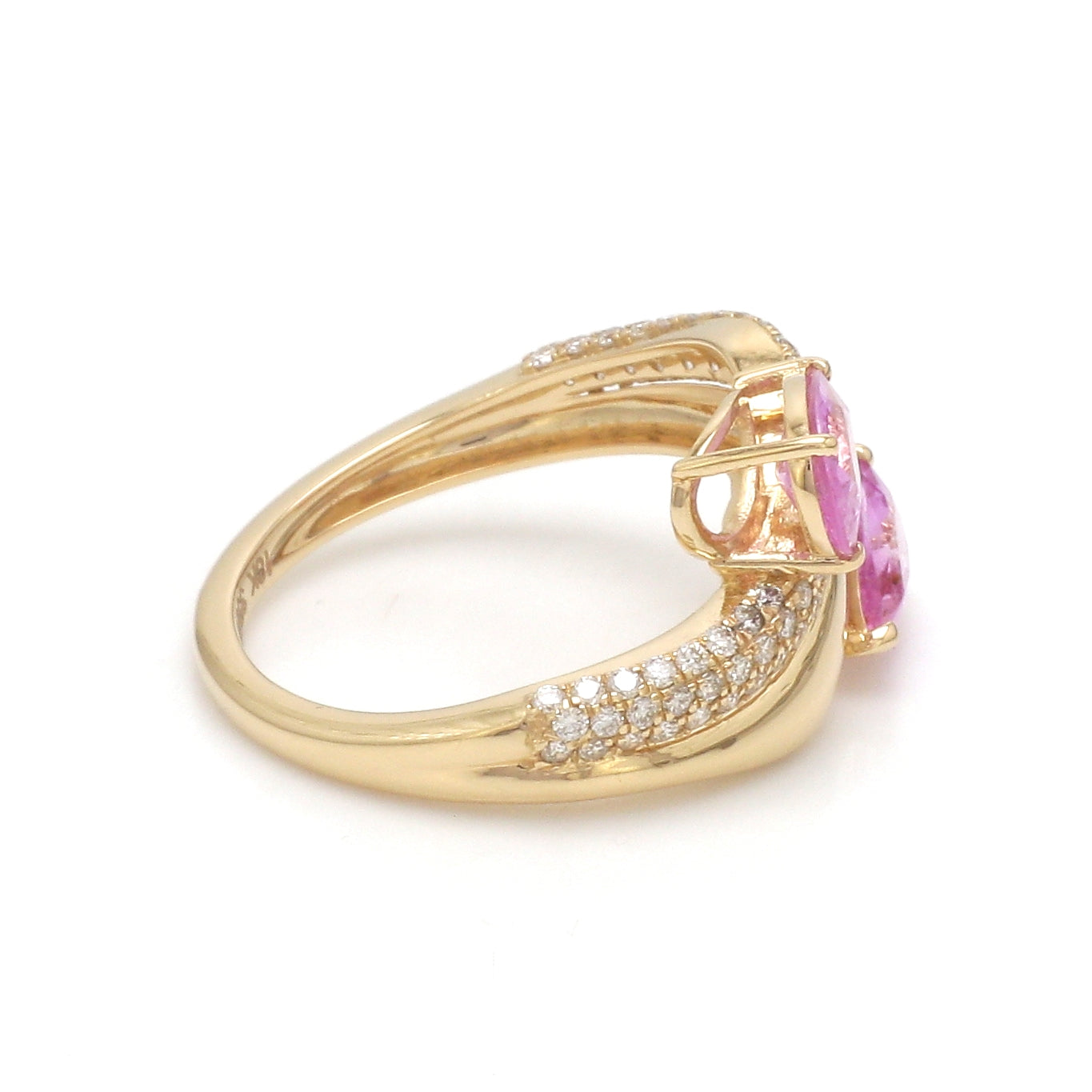 JPRG-3588/9097 Diamond Pink Sapphire Ring