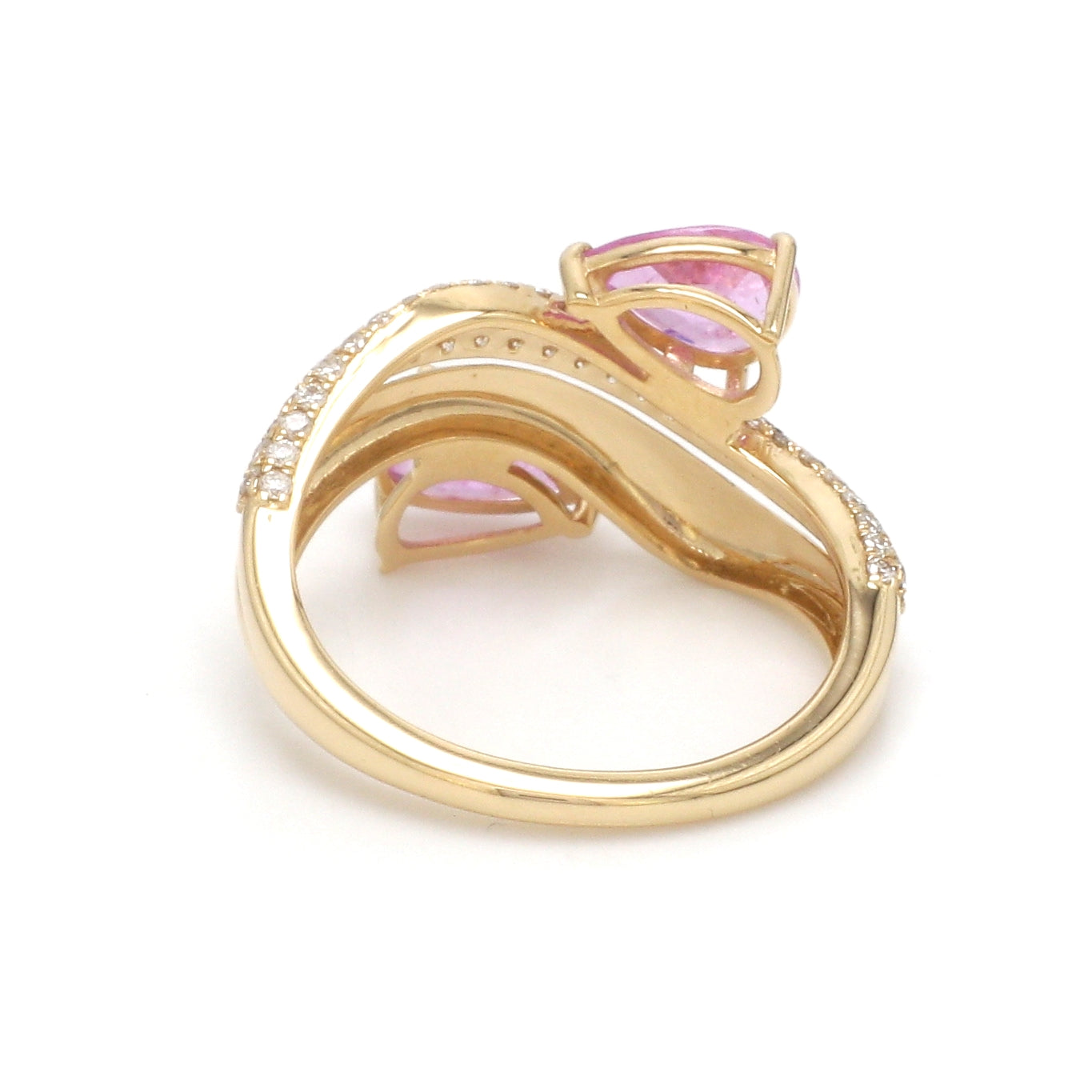 JPRG-3588/9097 Diamond Pink Sapphire Ring