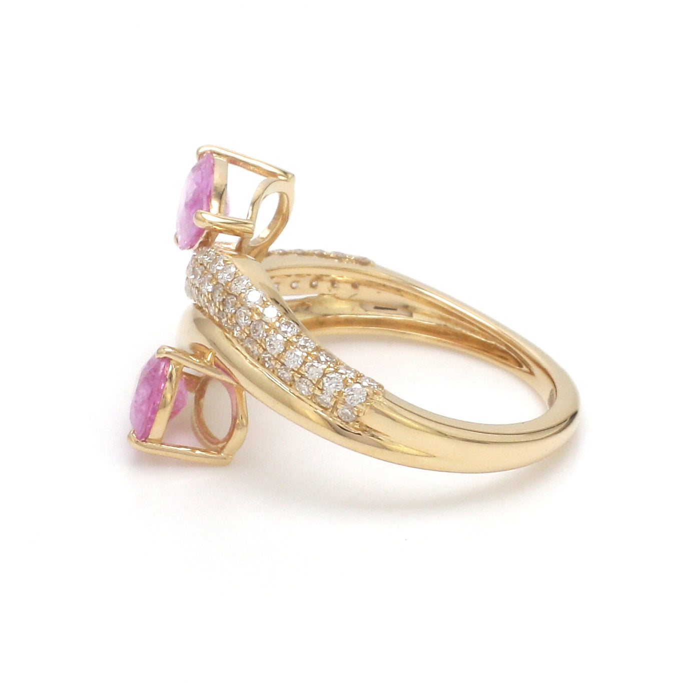 JPRG-3588/9097 Diamond Pink Sapphire Ring
