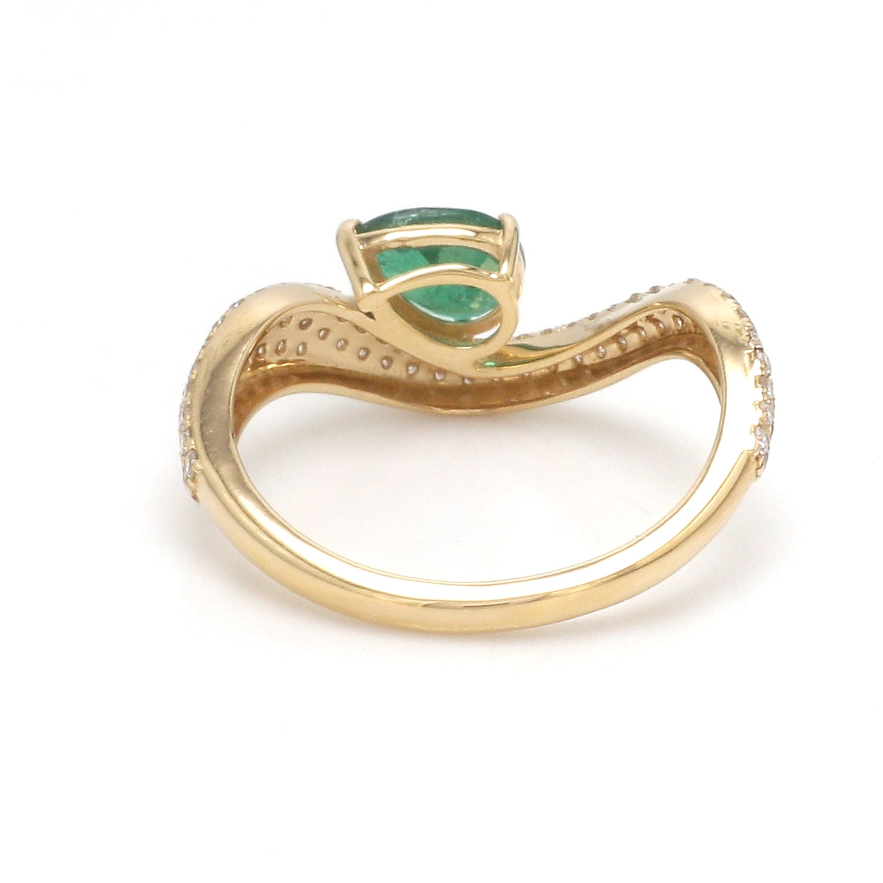 JPRG-3589/9098 Diamond Emerald Ring