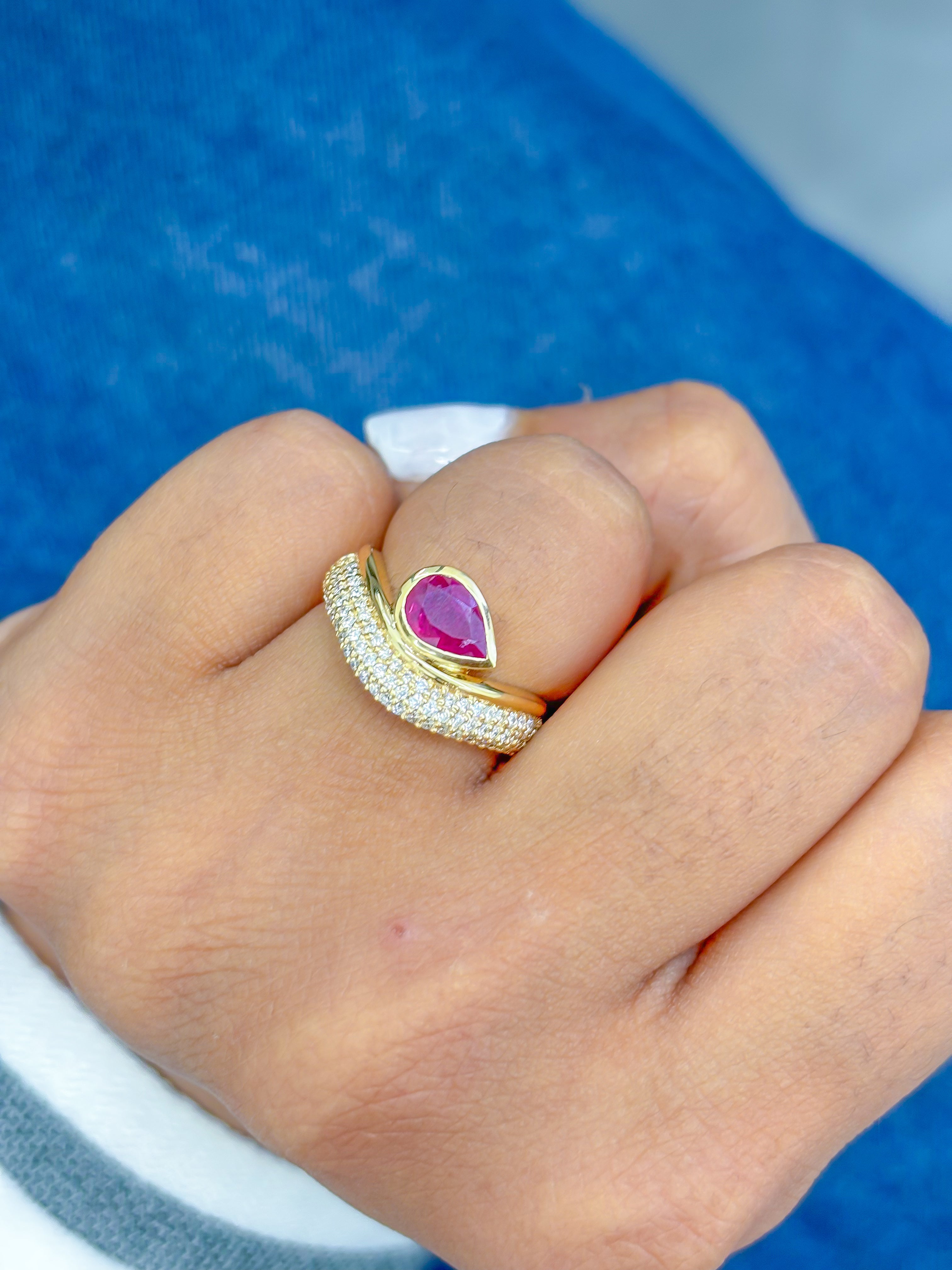 JPRG-3674/9262 Ruby Diamond Ring