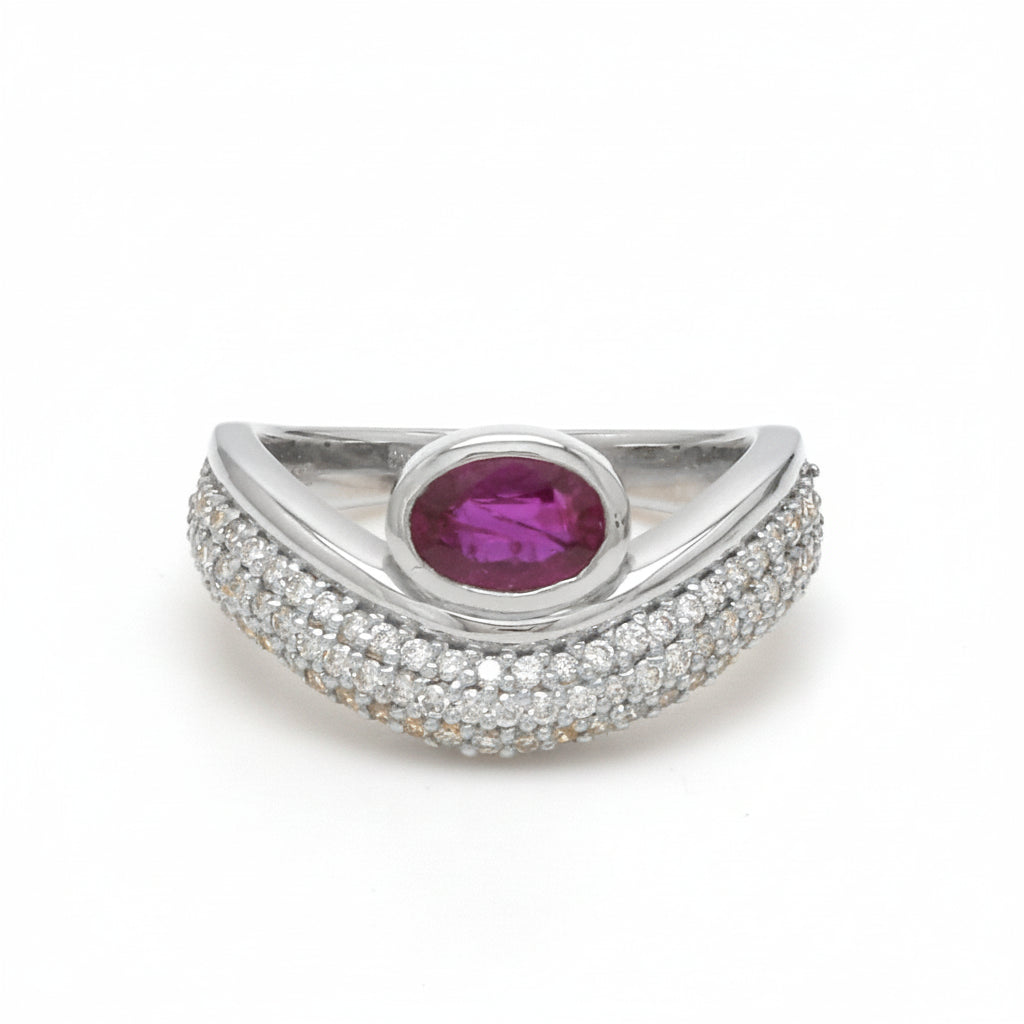 JPRG-3692/9280 Diamond Ruby Ring