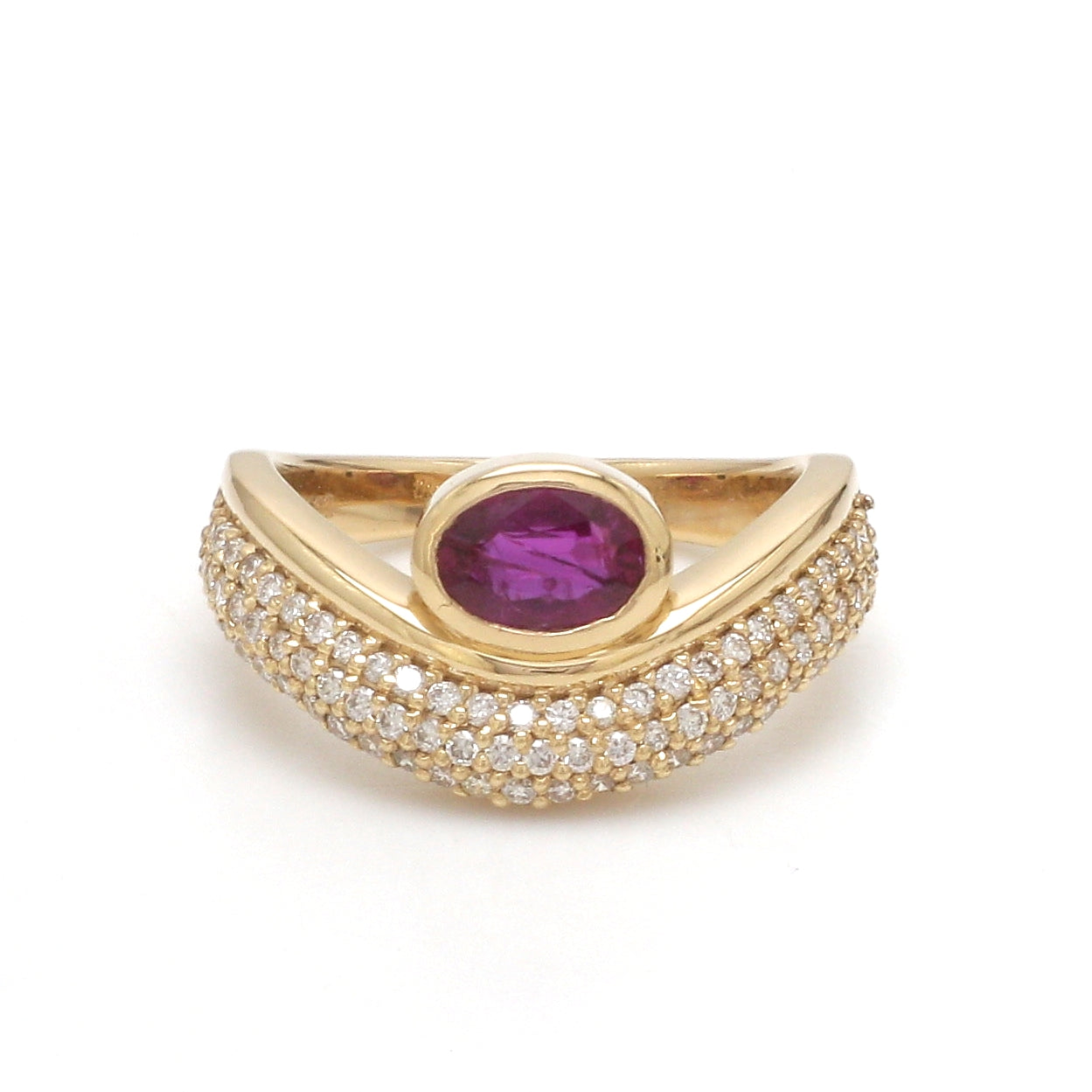 JPRG-3692/9280 Diamond Ruby Ring