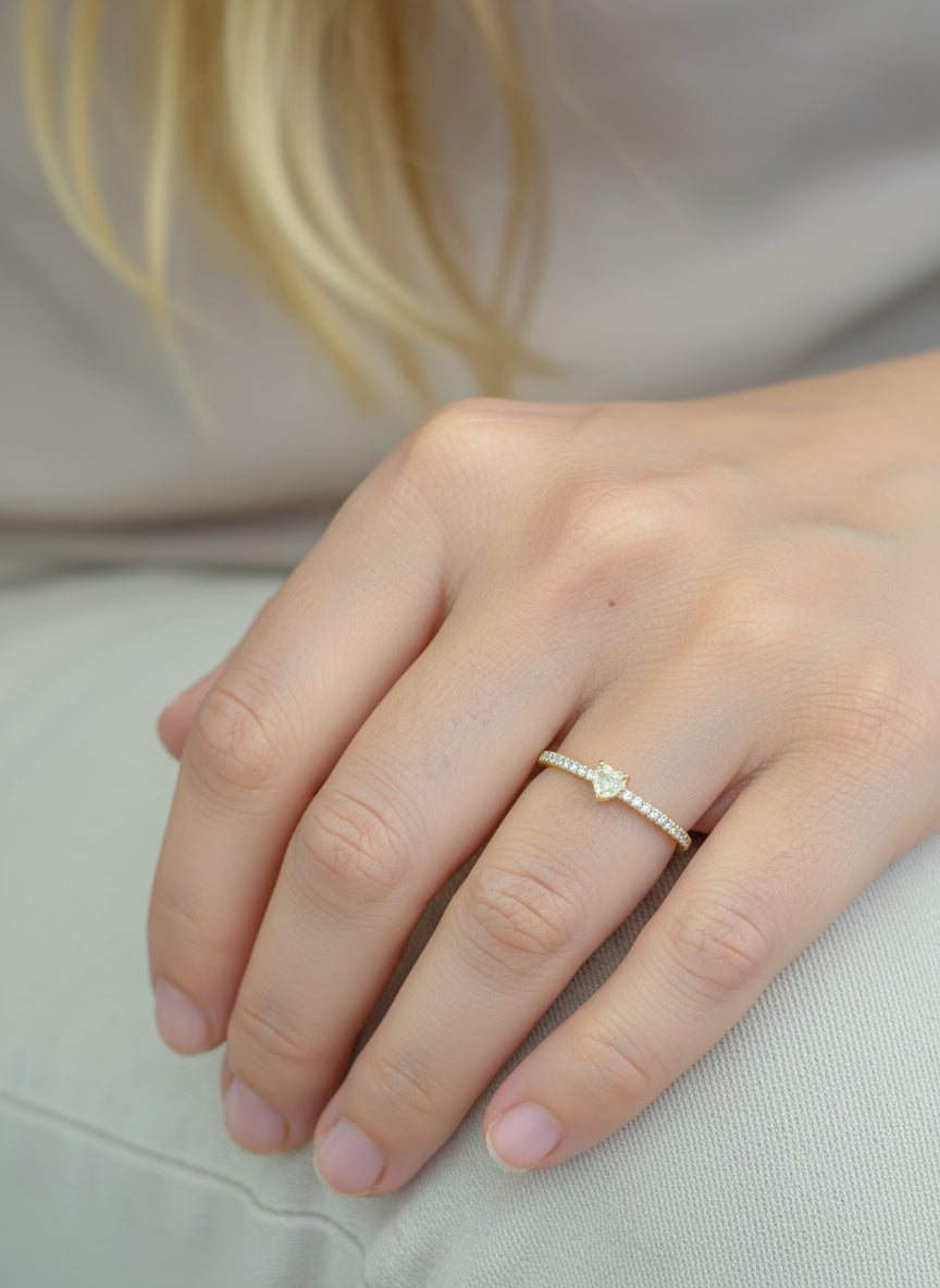 JPRG-3708/9321 Yellow Diamond Diamond Ring
