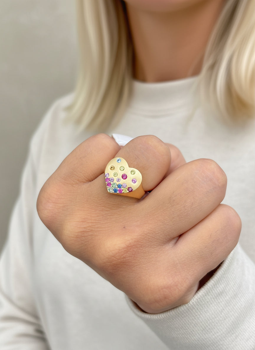JPRG-3753/9379 Rainbow Sapphire Ring