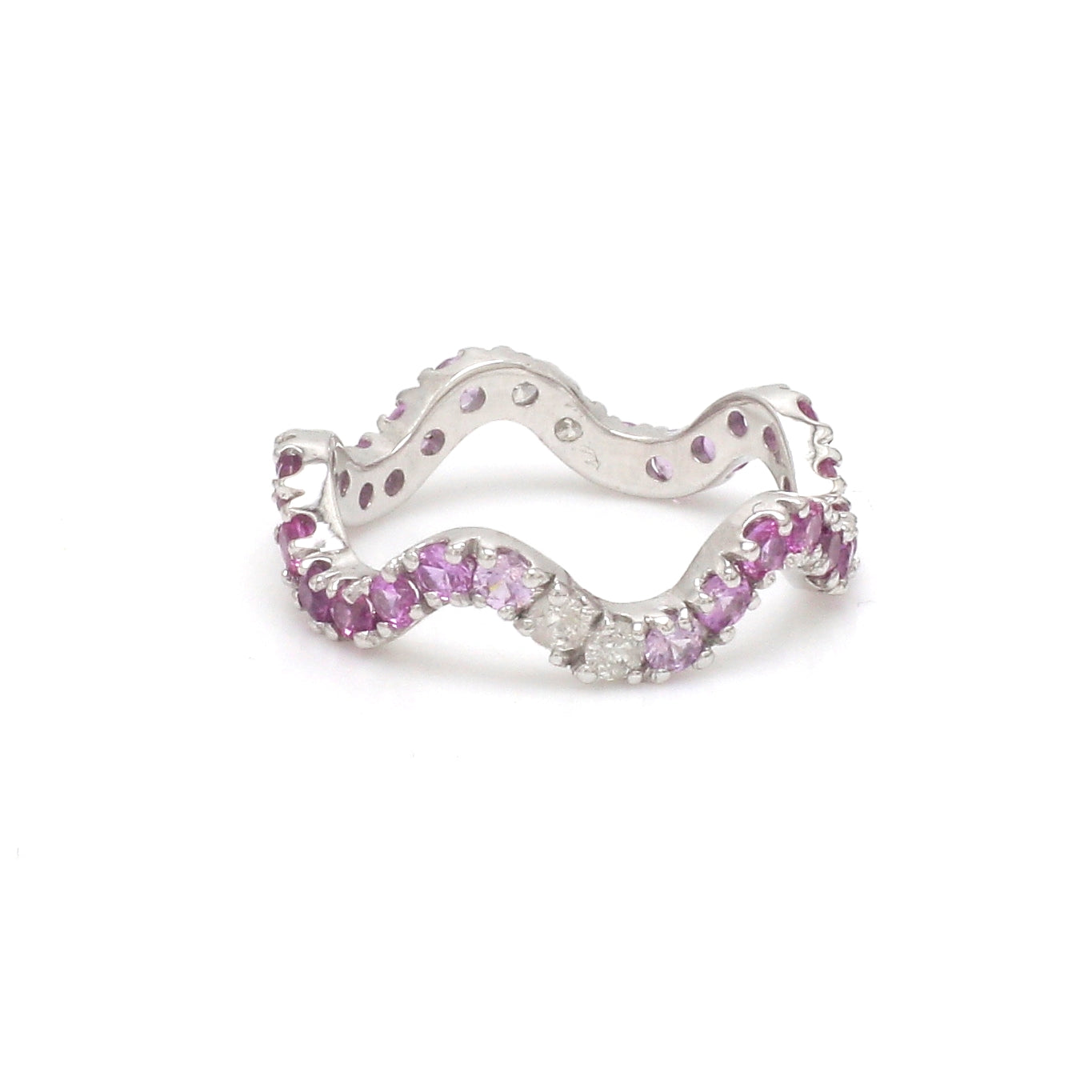 JPRG-3764/9393 Diamond Pink Sapphire Ring