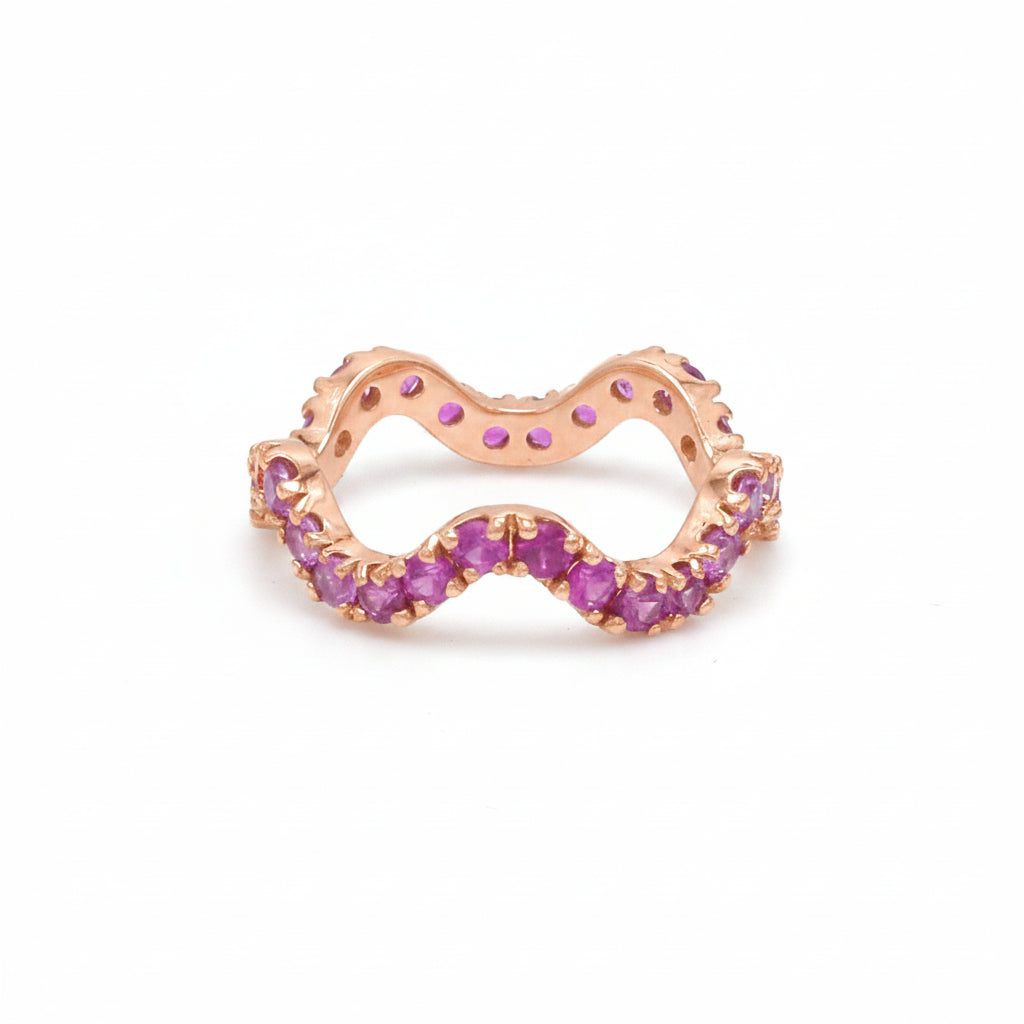 JPRG-3764/9393 Diamond Pink Sapphire Ring