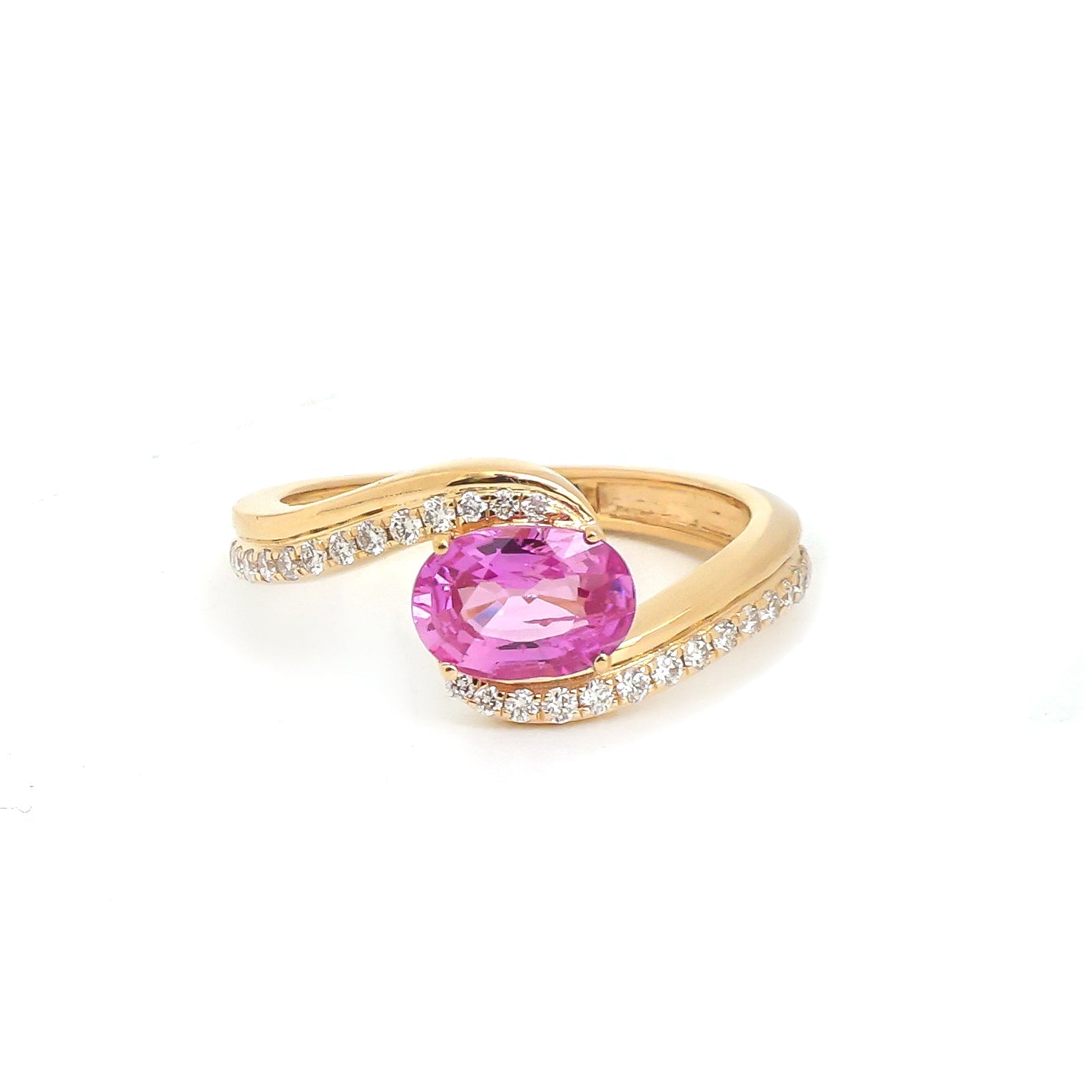 JPRG-3774/9409 Pink Sapphire Diamond Ring